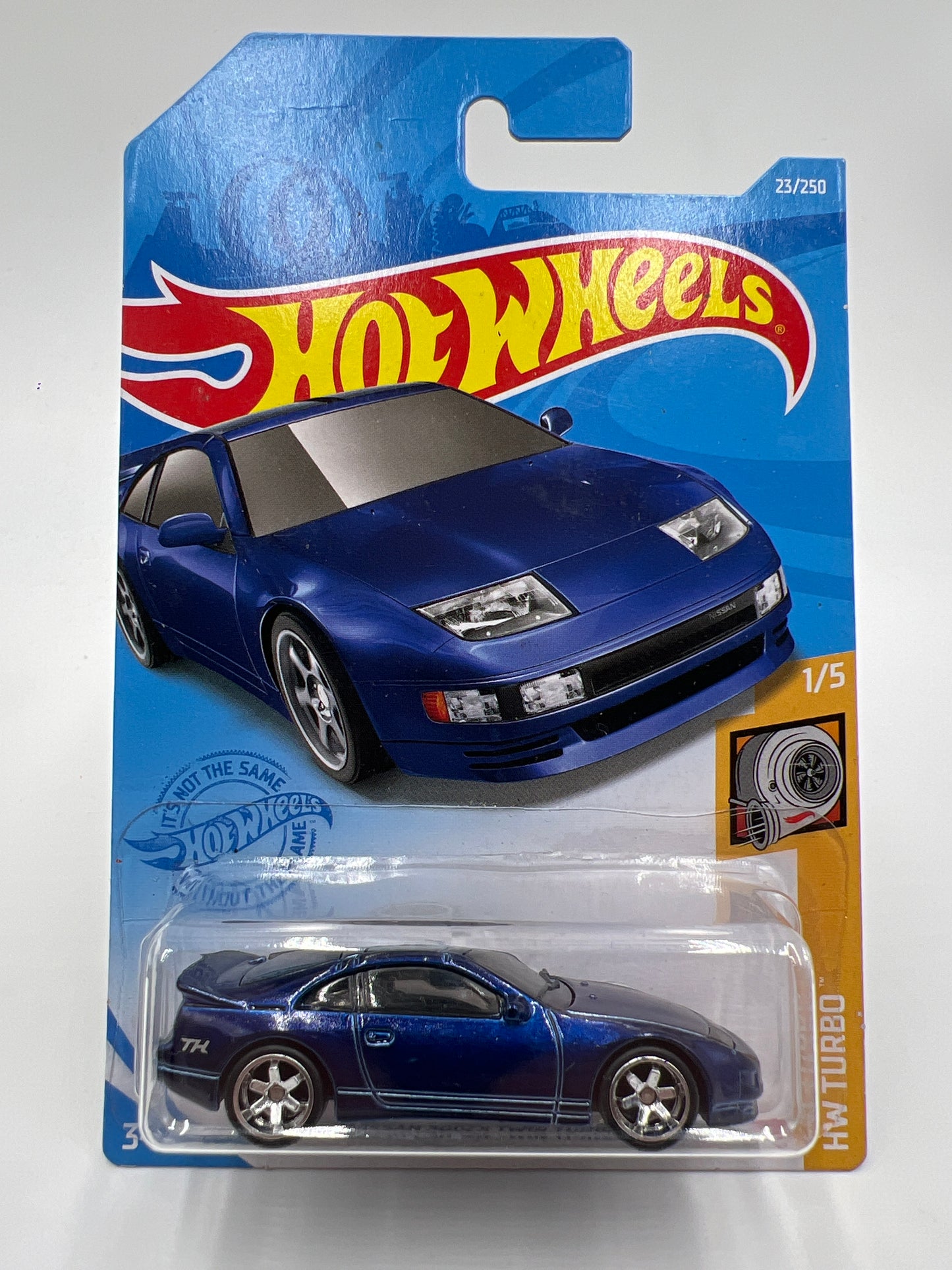 2021 Hot Wheels Super Treasure Hunt #23 Nissan 300ZX Twin Turbo Blue W/Protector