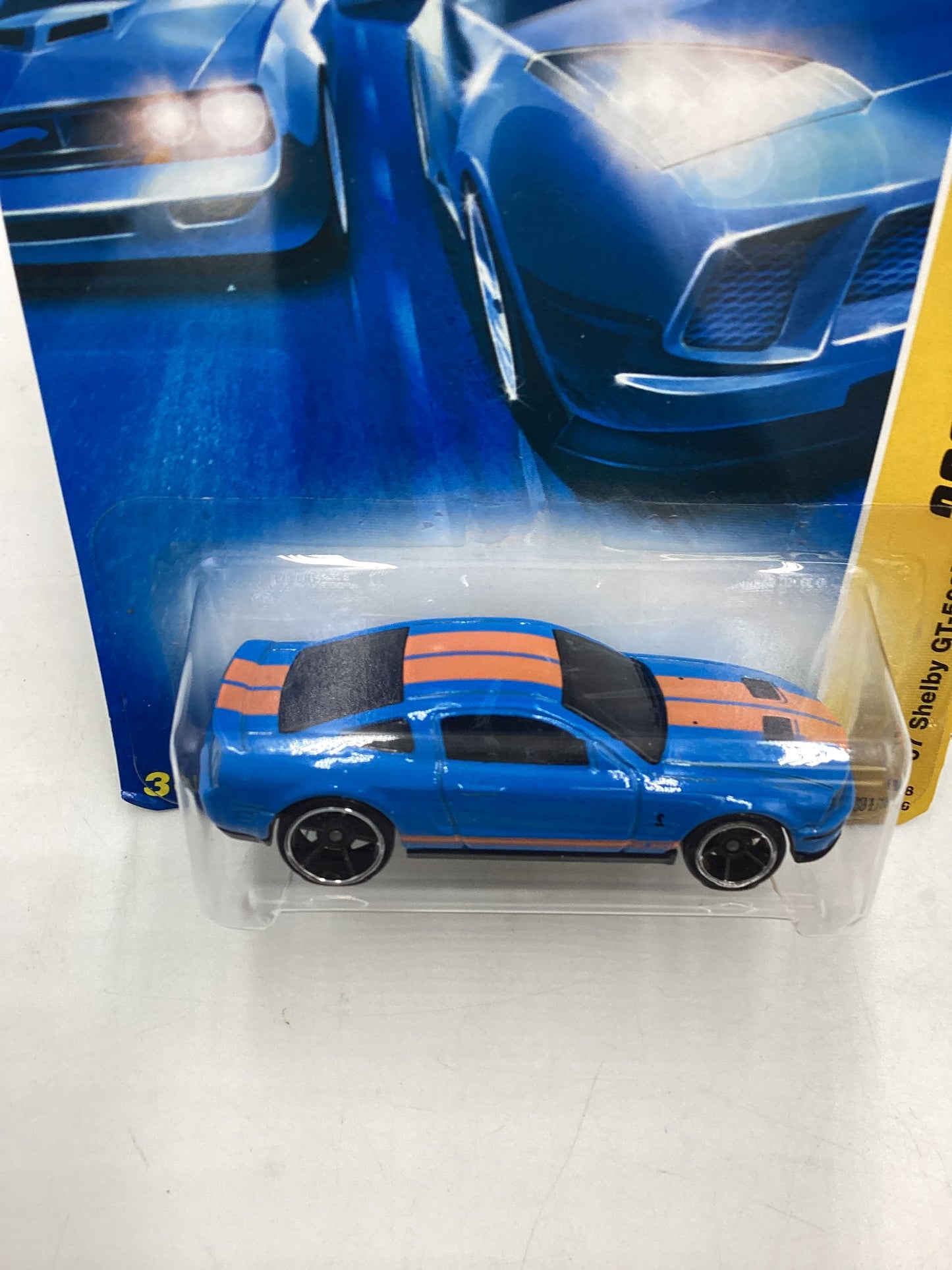 2008 Hot Wheels New Models #001 07 Shelby GT-500 Blue 24G