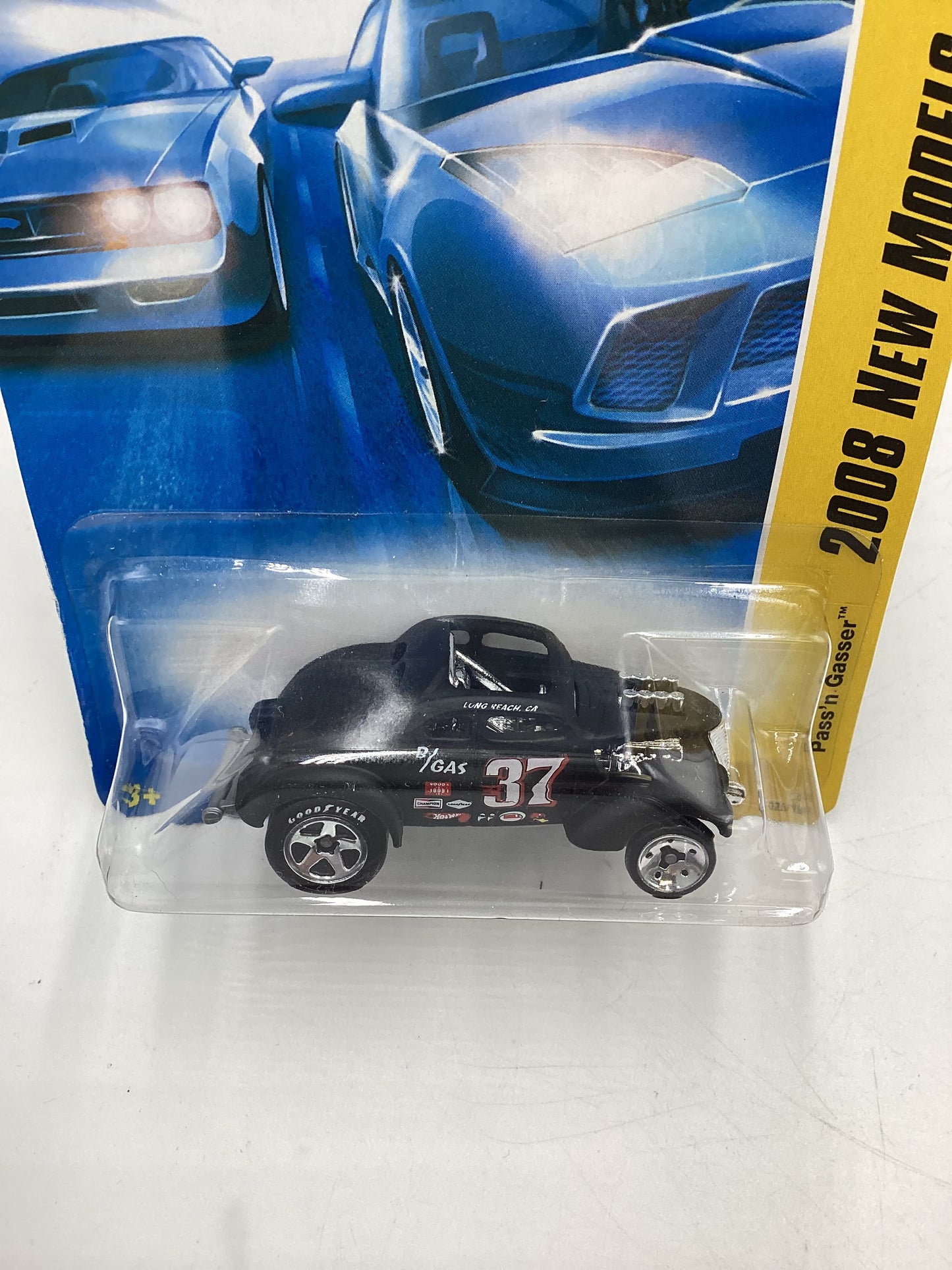 2008 Hot Wheels New Models #25 Pass N Gasser Matte Black 56E