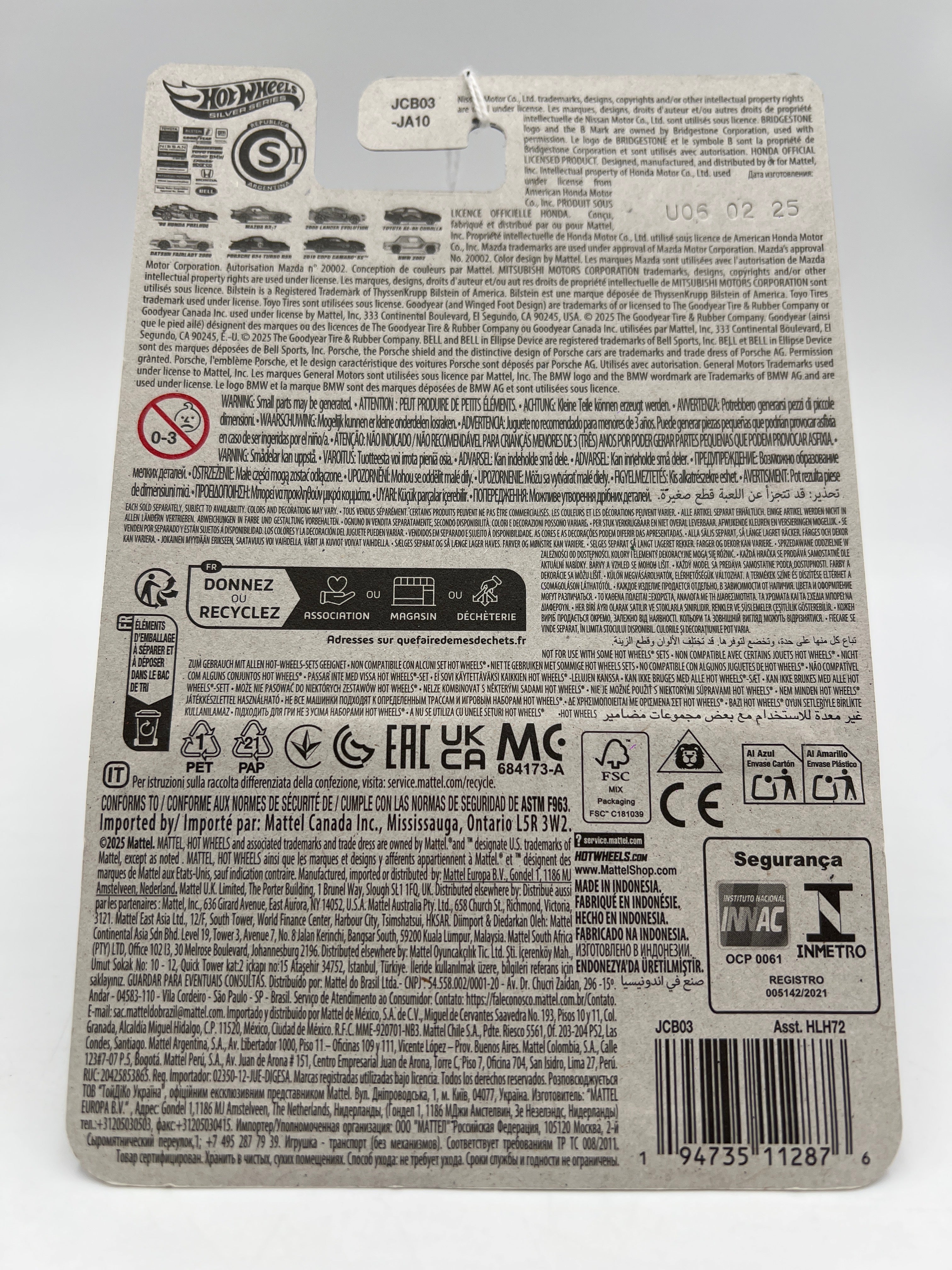 2025 Hot Wheels Neon Speeders #5 Datsun Fairlady 2000 White 157C