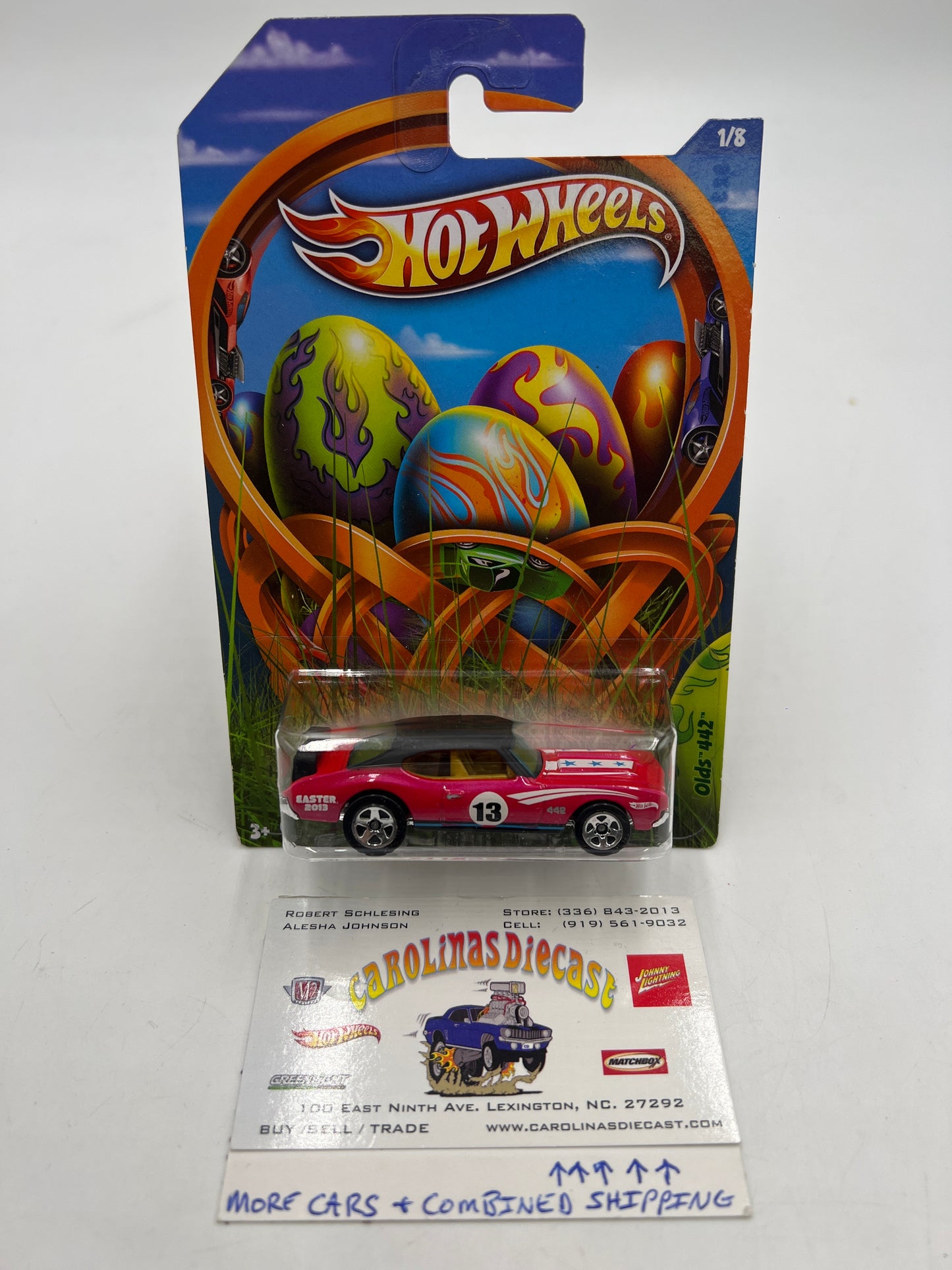 2013 Hot Wheels Happy Easter #1 Olds 442 W/Protector