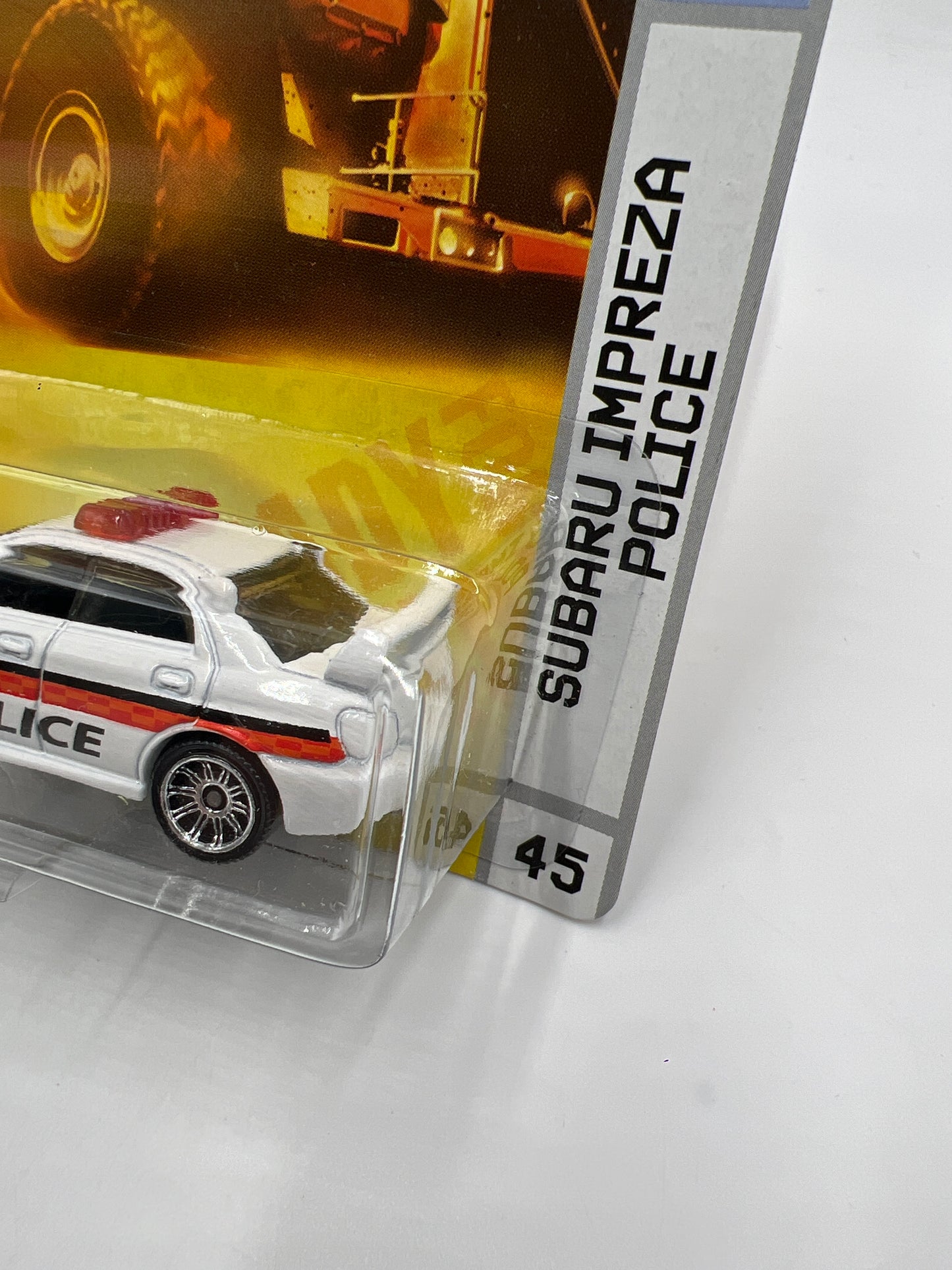 Matchbox City Action #45 Subaru Impreza Police White 216K