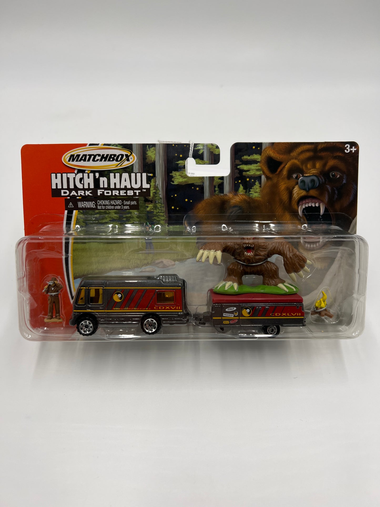 Matchbox Hitch N Haul Dark Forest Truck Camper & Pop-Up Tent