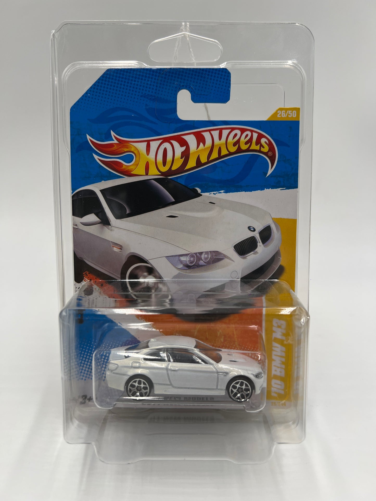 2011 Hot Wheels New Models #26 10 BMW M3 White W/Protector