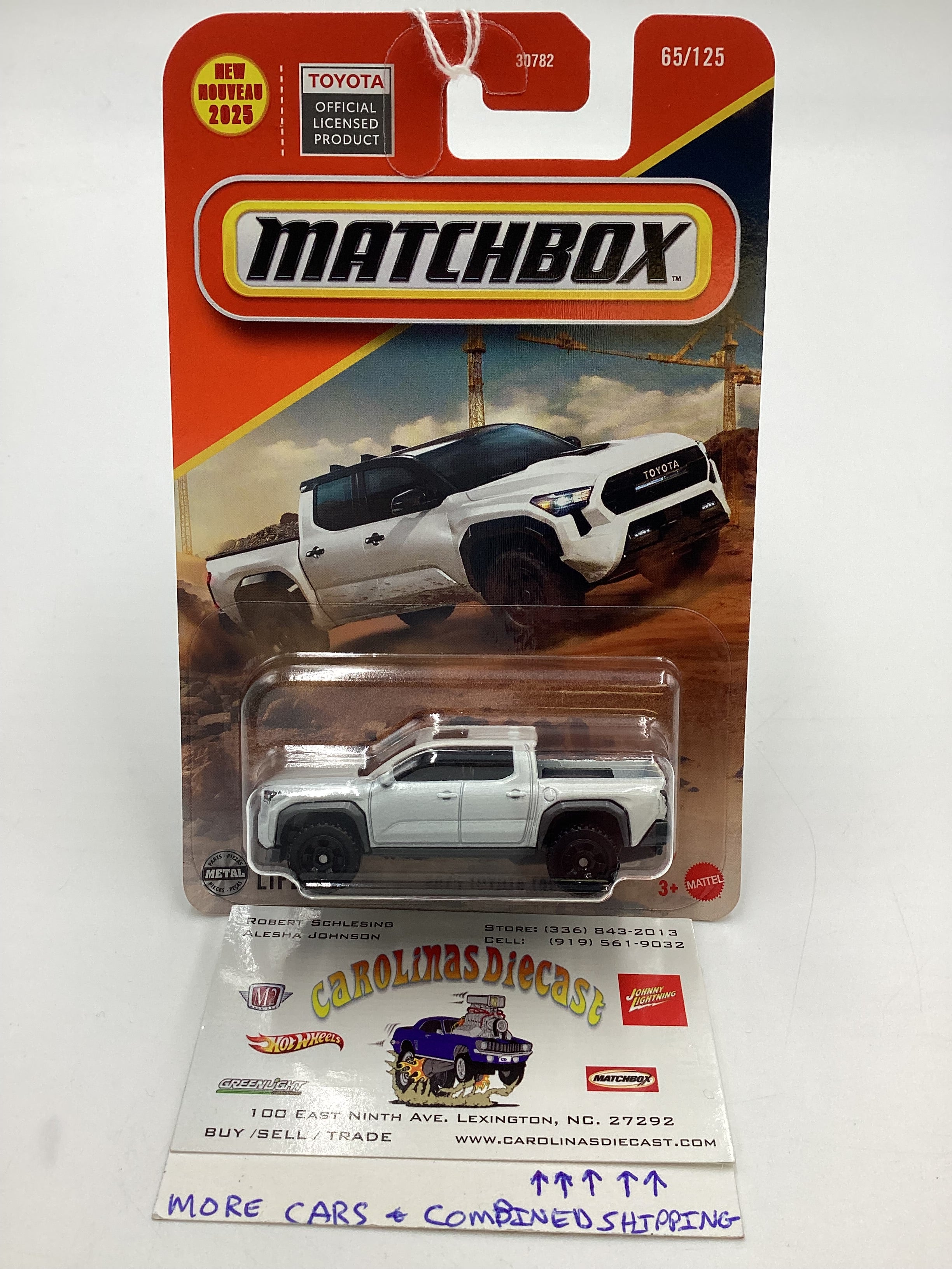 2025 Matchbox #65 2024 Toyota Tacoma White 213C – carolinasdiecast