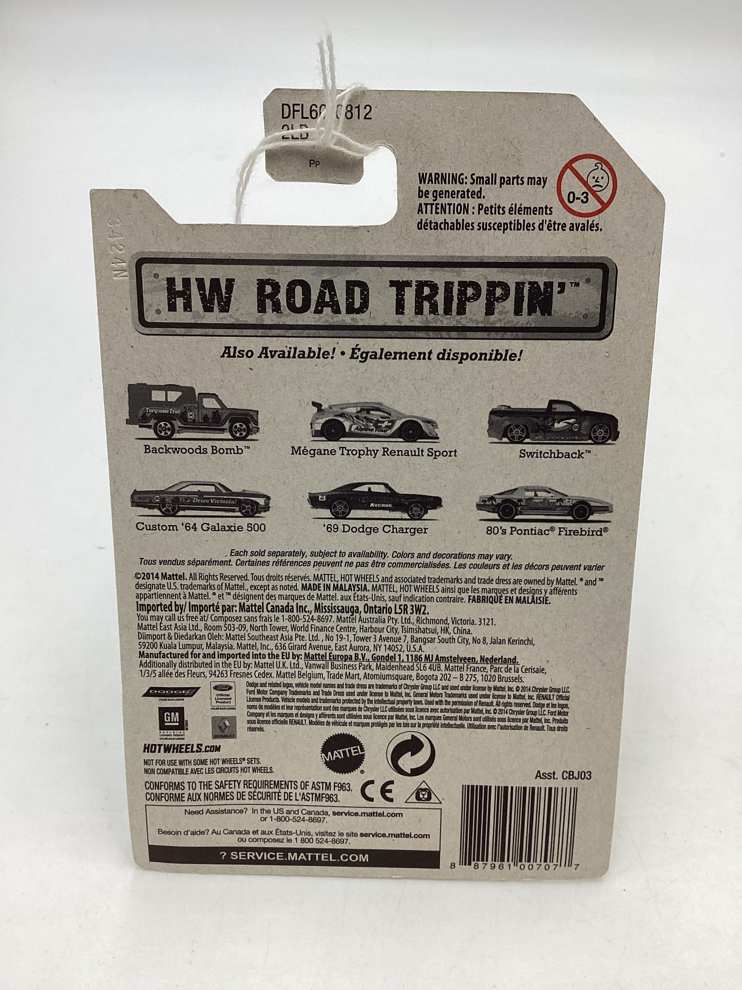 Hot Wheels Road Trippin 4/21 69 Dodge Charger 161B