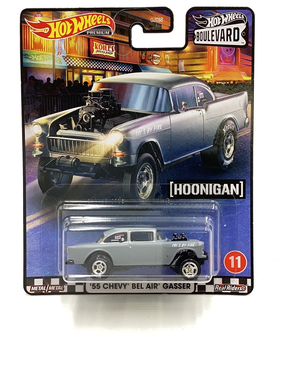 Hot Wheels Boulevard #11 55 Chevy Bel Air gasser Hoonigan