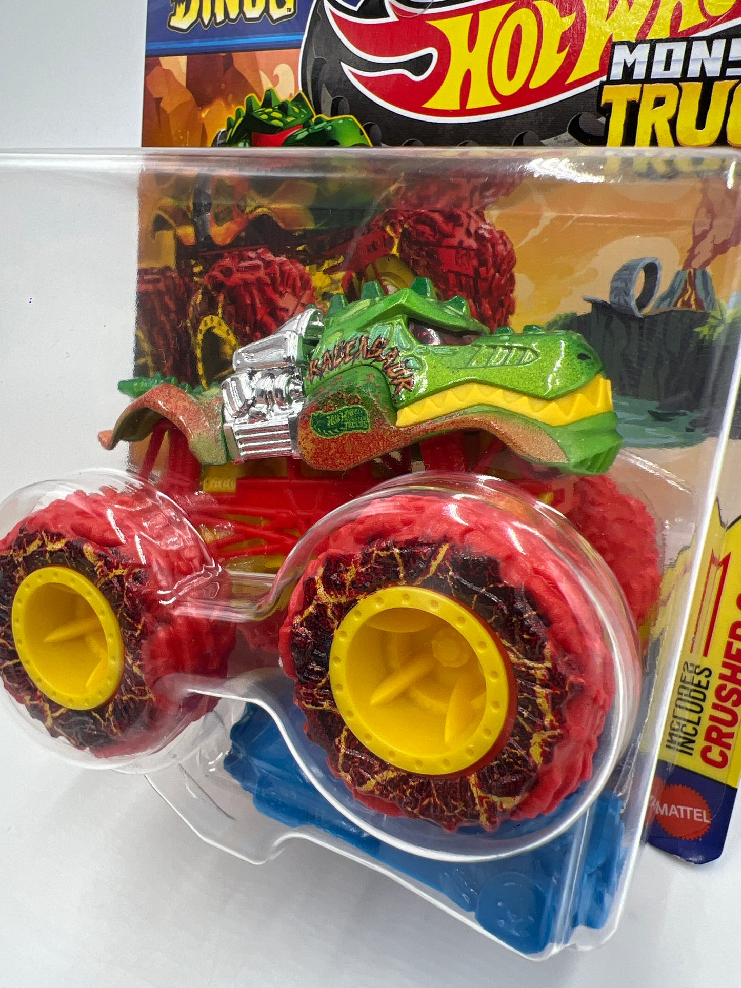 2025 Hot Wheels Monster Trucks Sharks Vs Dinos #7 Team Dino Rageasaur 131B