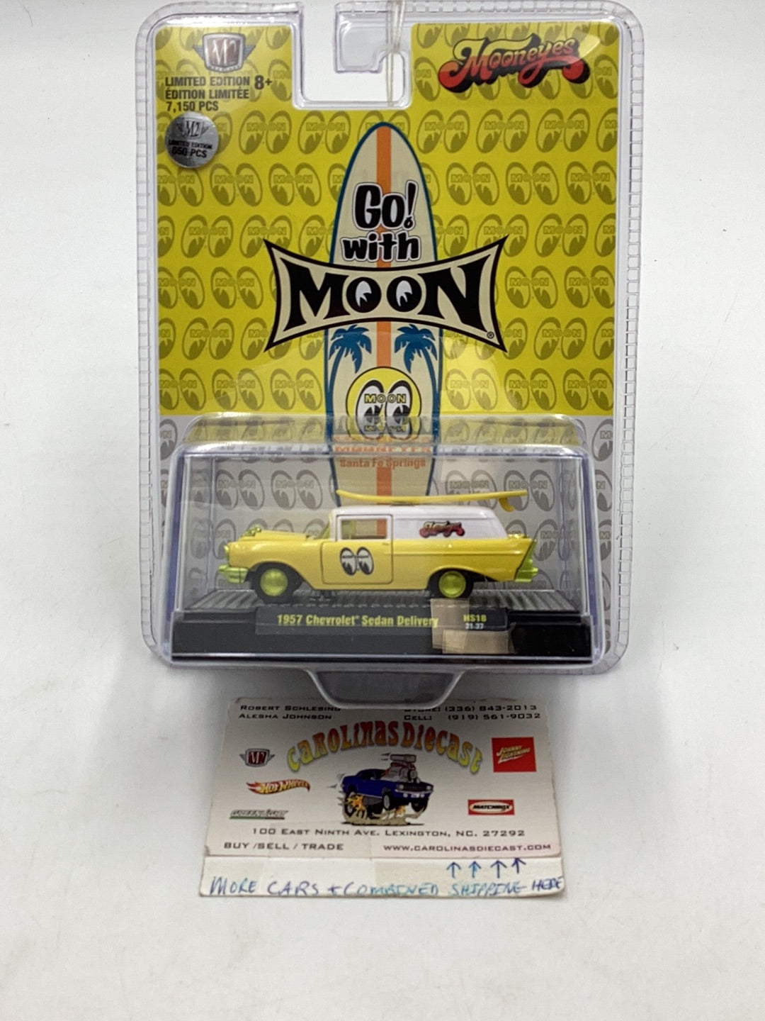 M2 MACHINES 1/64 HOBBY EXCLUSIVE Chase MOONEYES 1957 CHEVY DELIVERY LIMITED EDITION HS18