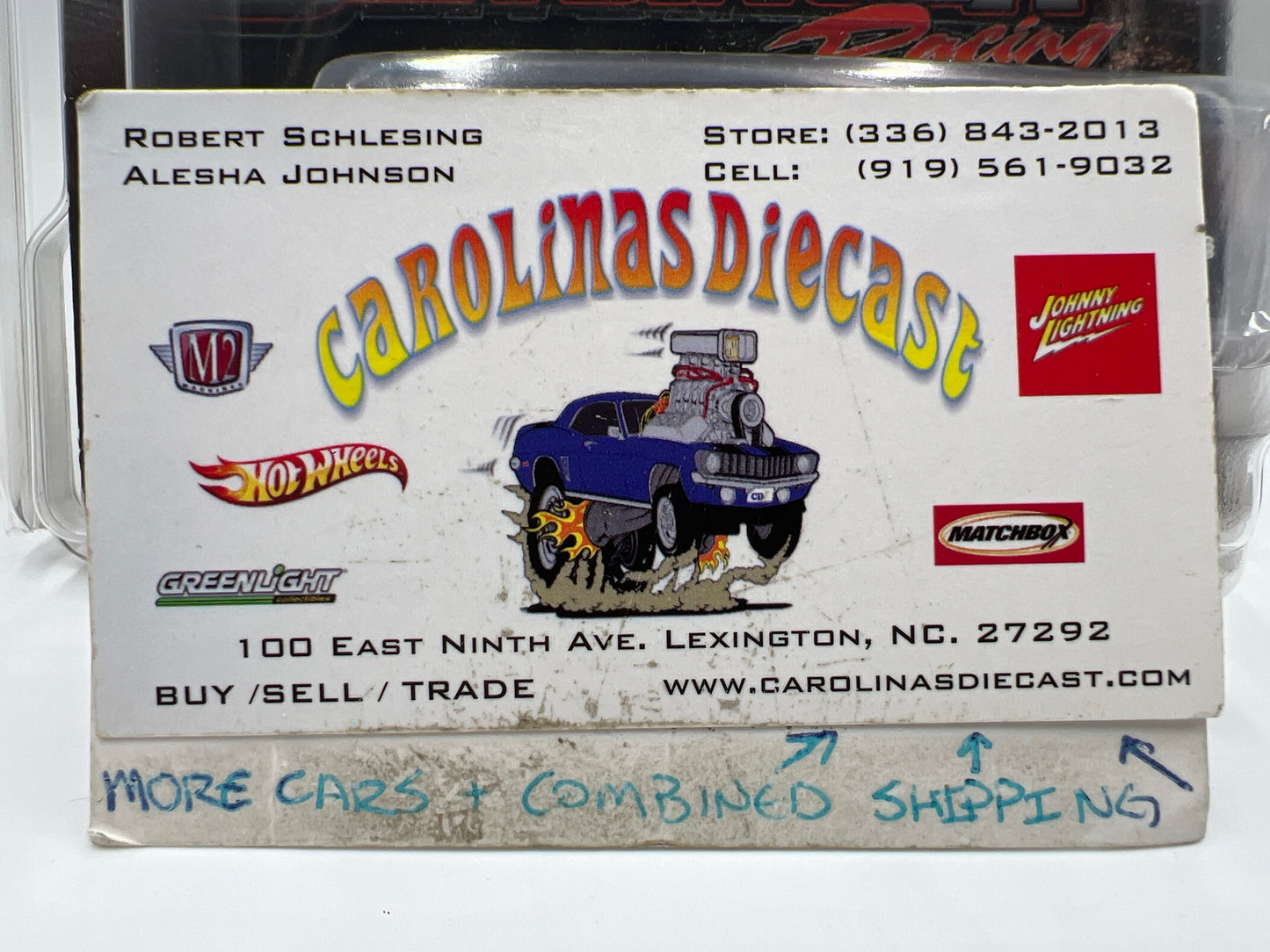 Johnny Lightning Street Outlaws SIGNED Chuck Seitsinger 1989 Ford Mustang GT W/Protector