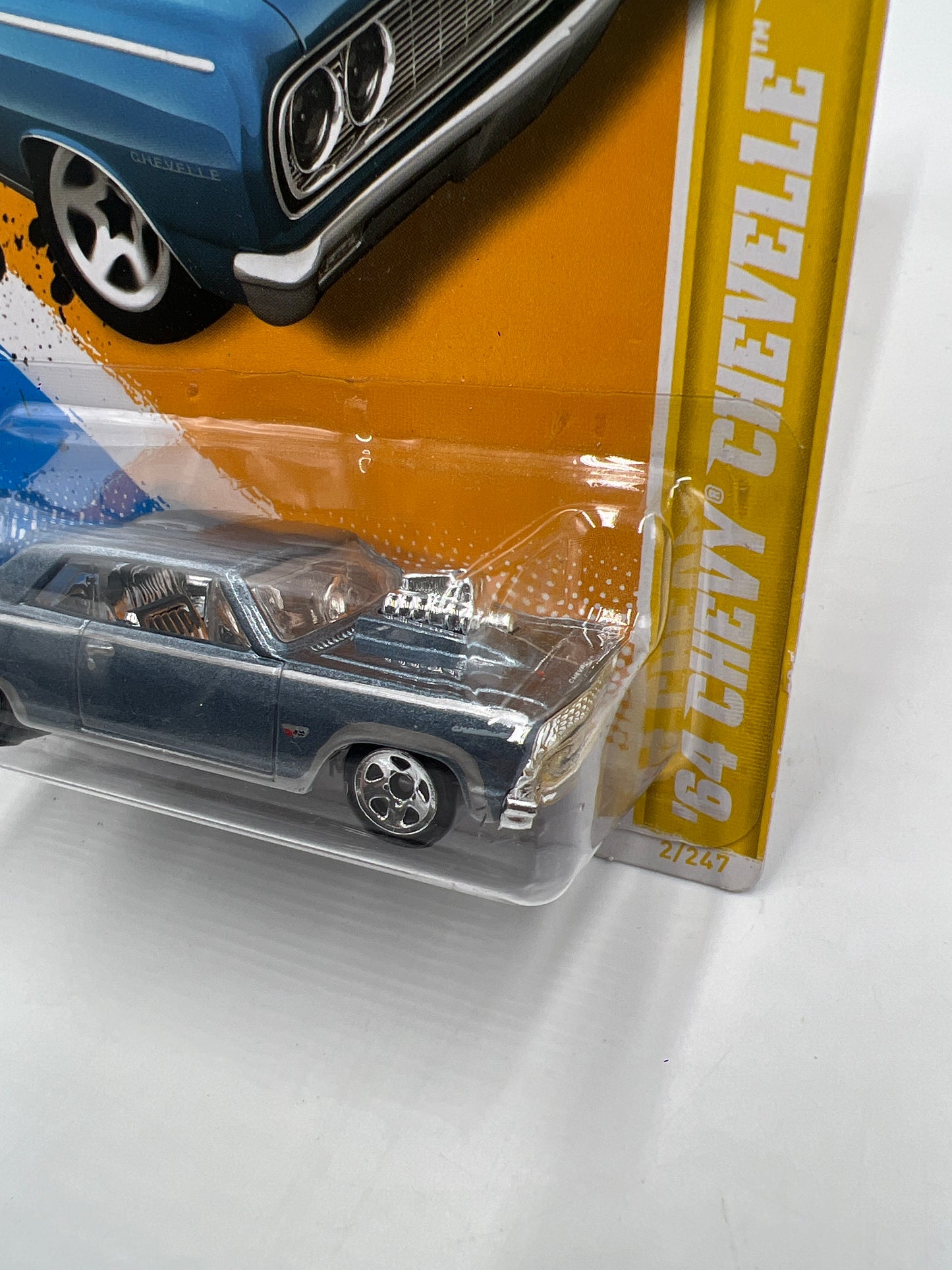 2012 Hot Wheels New Models #2 64 Chevy Chevelle SS Light Blue 6F