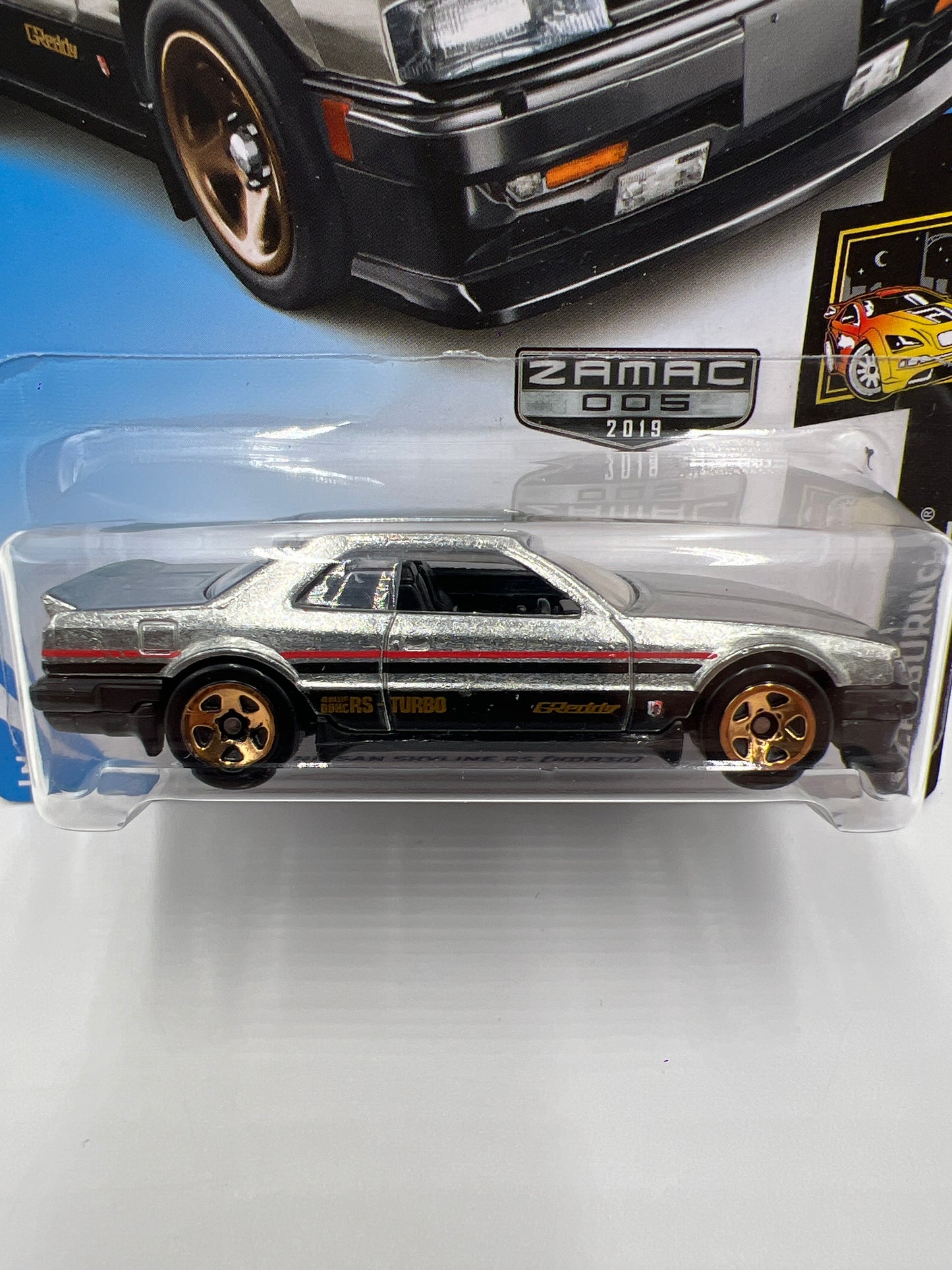 2019 Hot Wheels Walmart Exclusive Zamac 5 #48 Nissan Skyline RS KDR30 Month Card 144B