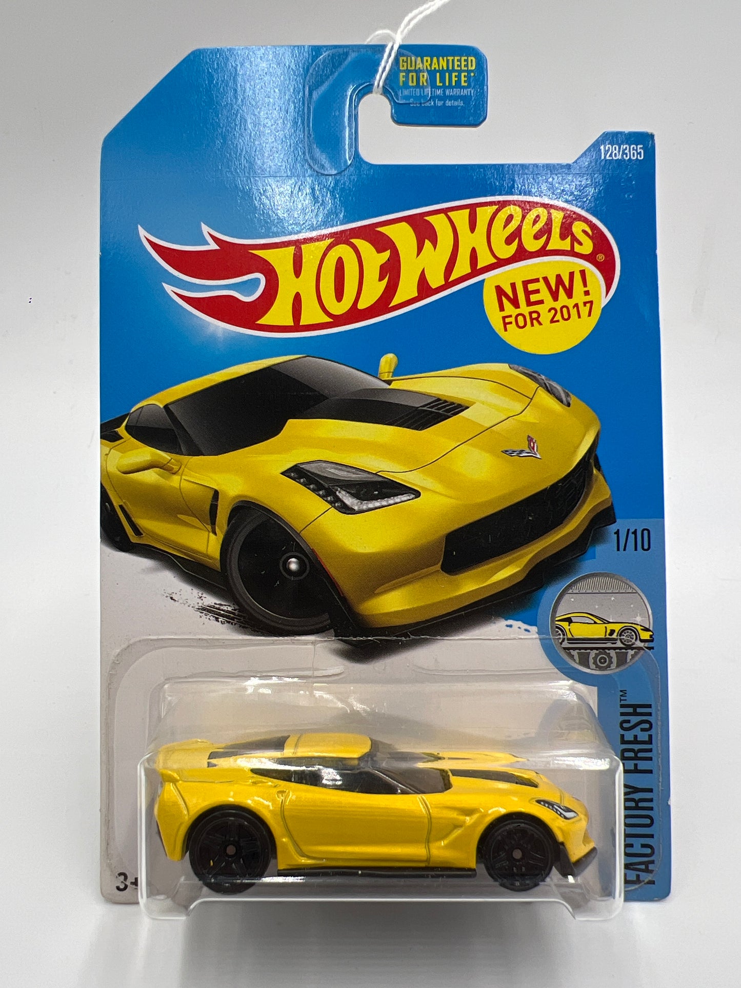 2017 Hot Wheels Factory Fresh #128 Corvette C7 Z06 Yellow 7C