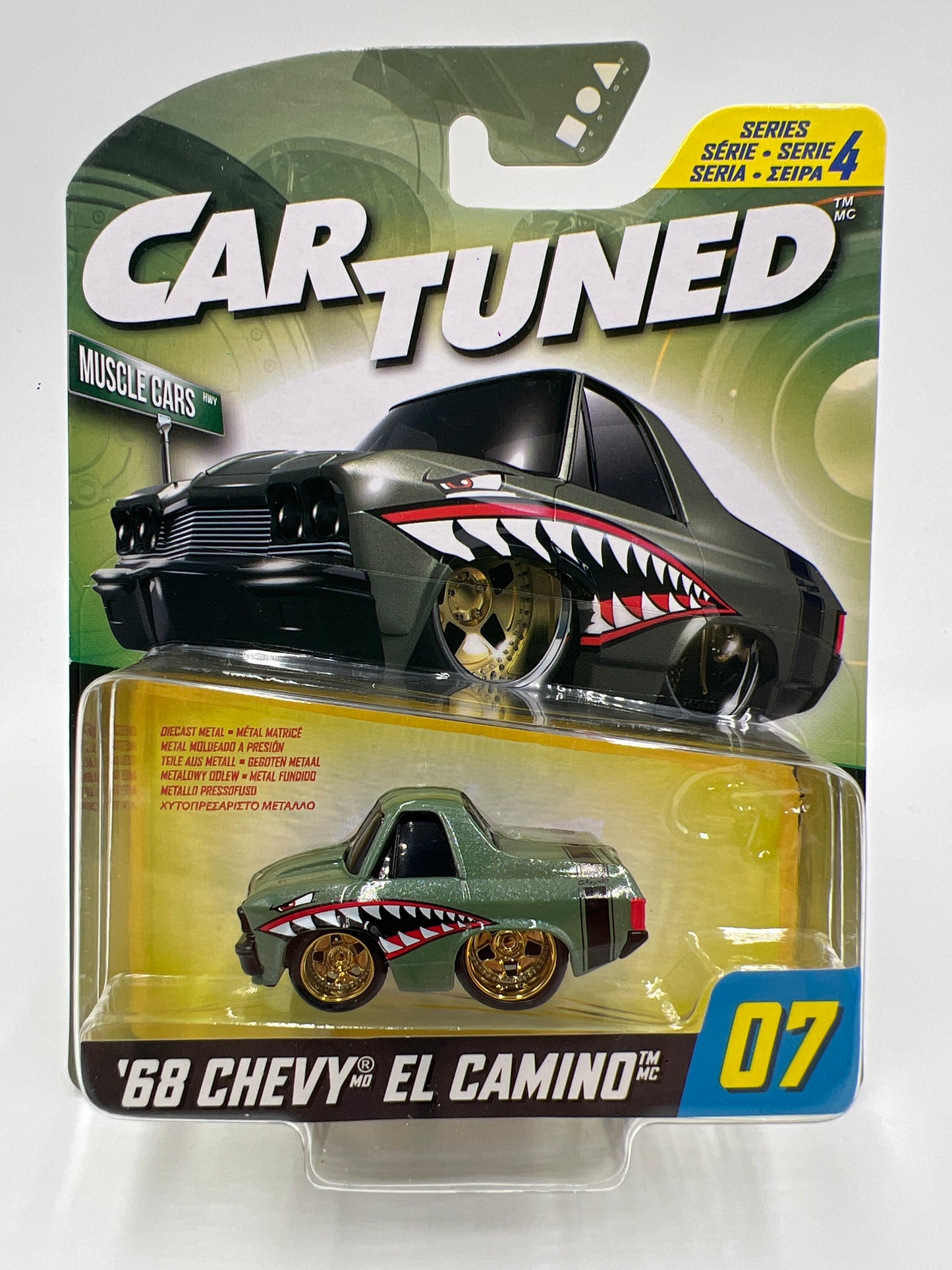 MGA Car Tuned Hobby Exclusive Series 4 #7 68 Chevy El Camino Green 178G