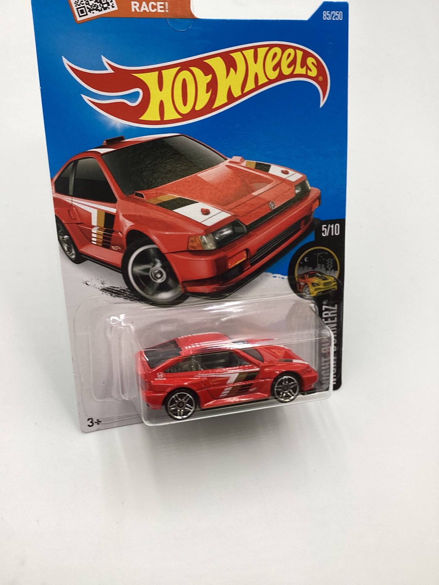 2016 Hot Wheels #82 1985 Honda CR-X Red 77G