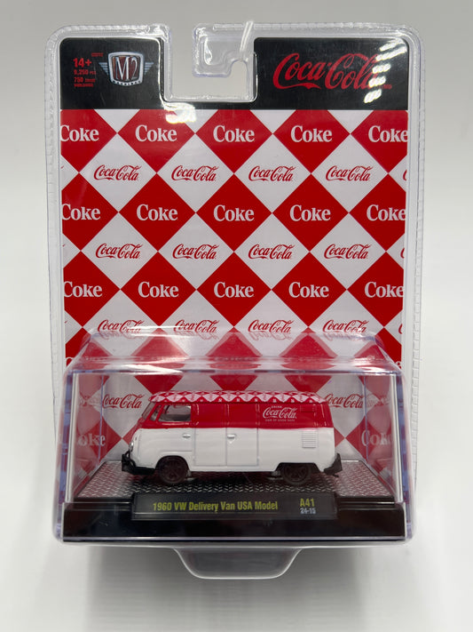 M2 Machines Coca Cola 1960 VW Delivery Van USA Model Red/White A41 201G