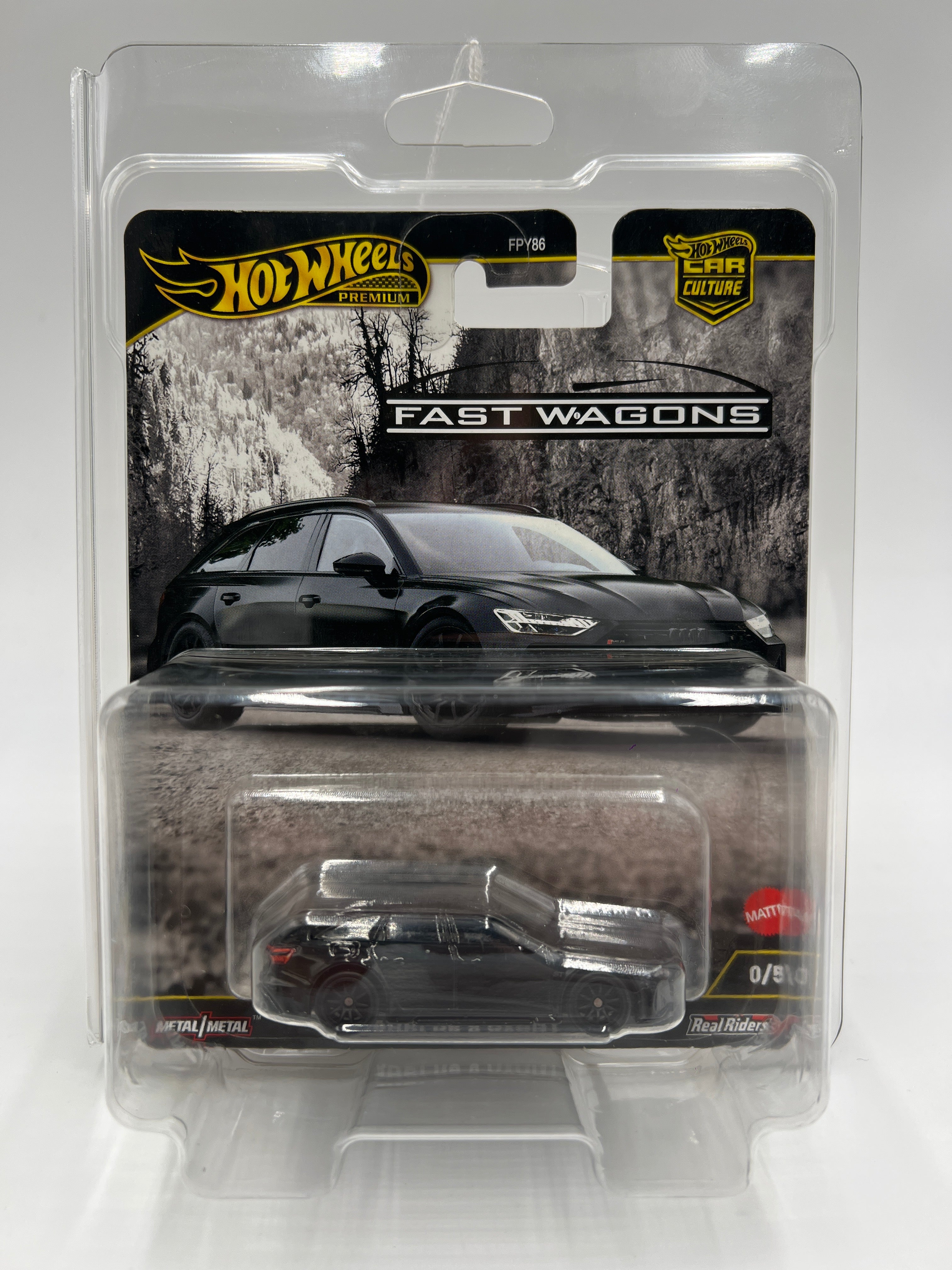 2025 Hot Wheels Premium CHASE Fast Wagons #0 Audi RS 6 Avant Black