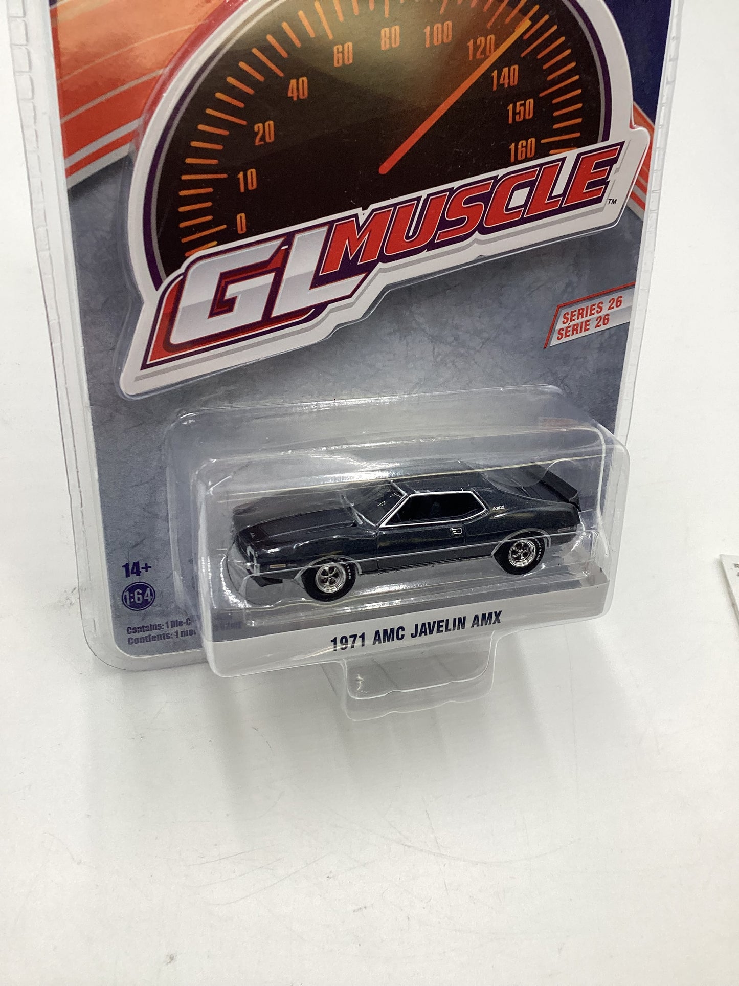 Greenlight GL Muscle Series 26 1971 AMC Javelin AMX Gray 178E