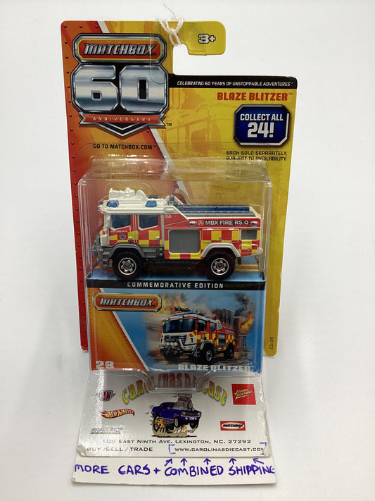 2013 Matchbox 60th anniversary #23 Blaze Blitzer 173A