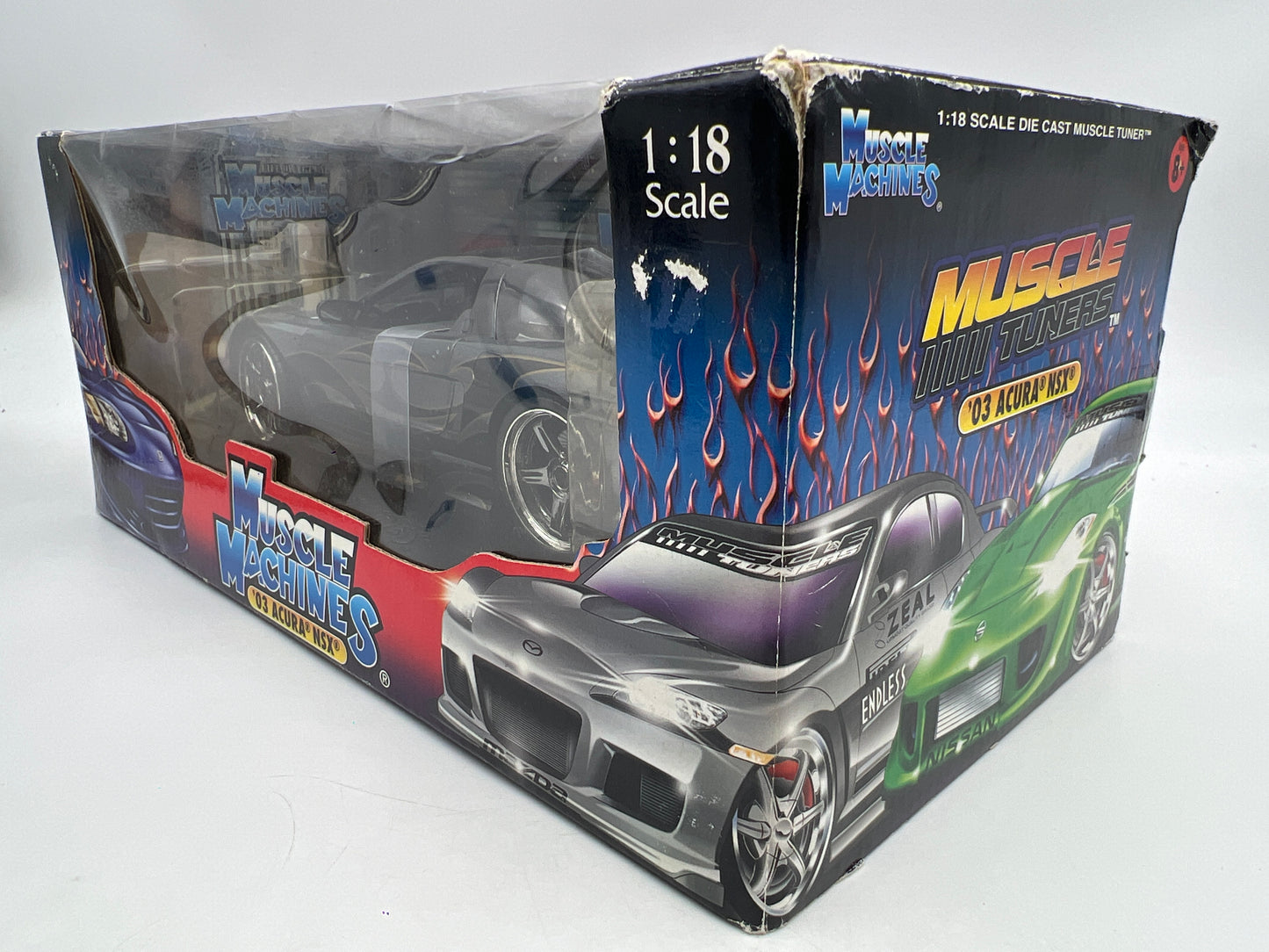 Muscle Machines 1:18 Scale Muscle Tuners 03 Acura NSX Gray/Black