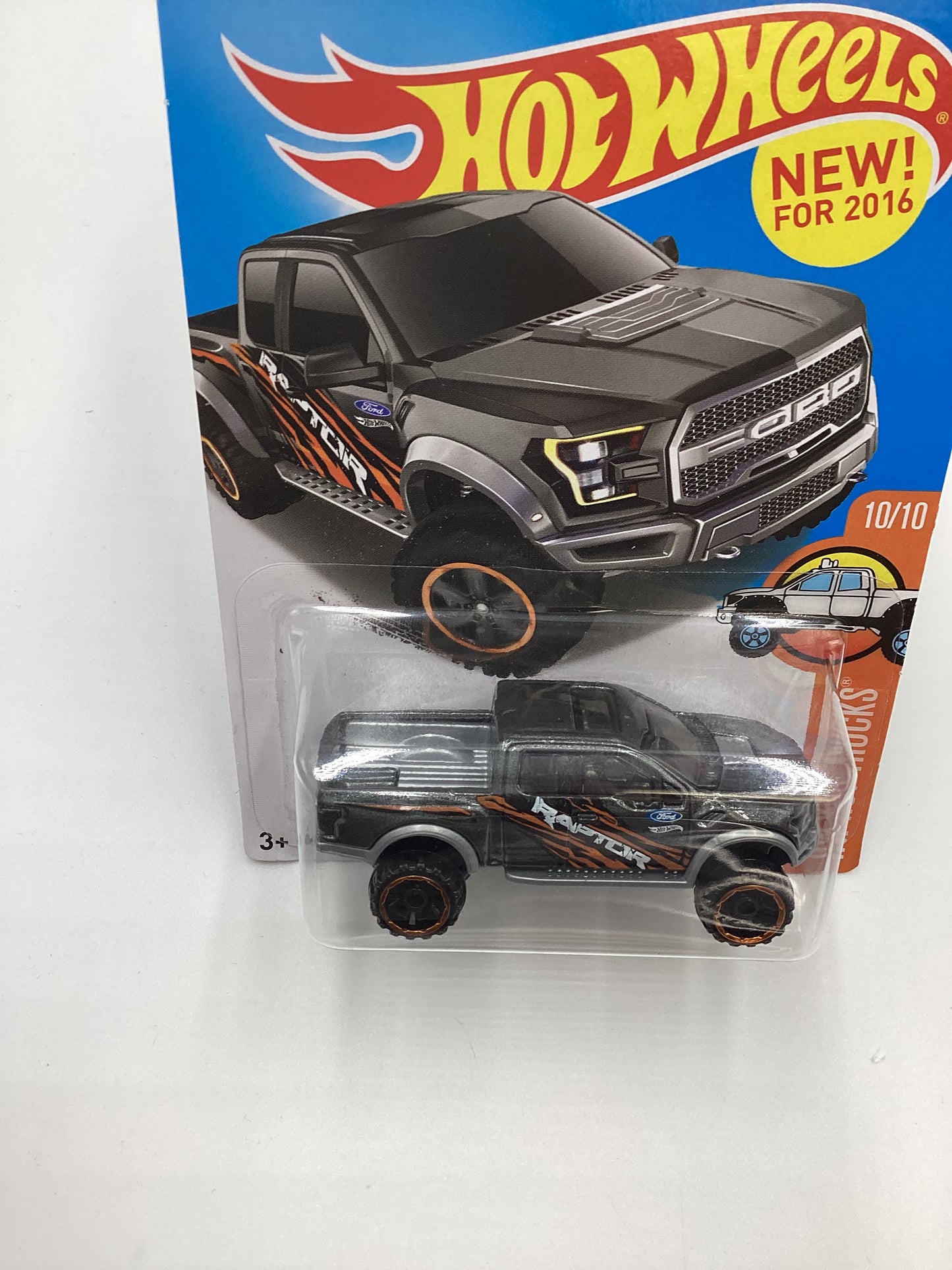 2016 Hot Wheels #150 17 Ford F-150 Raptor Gray 31A