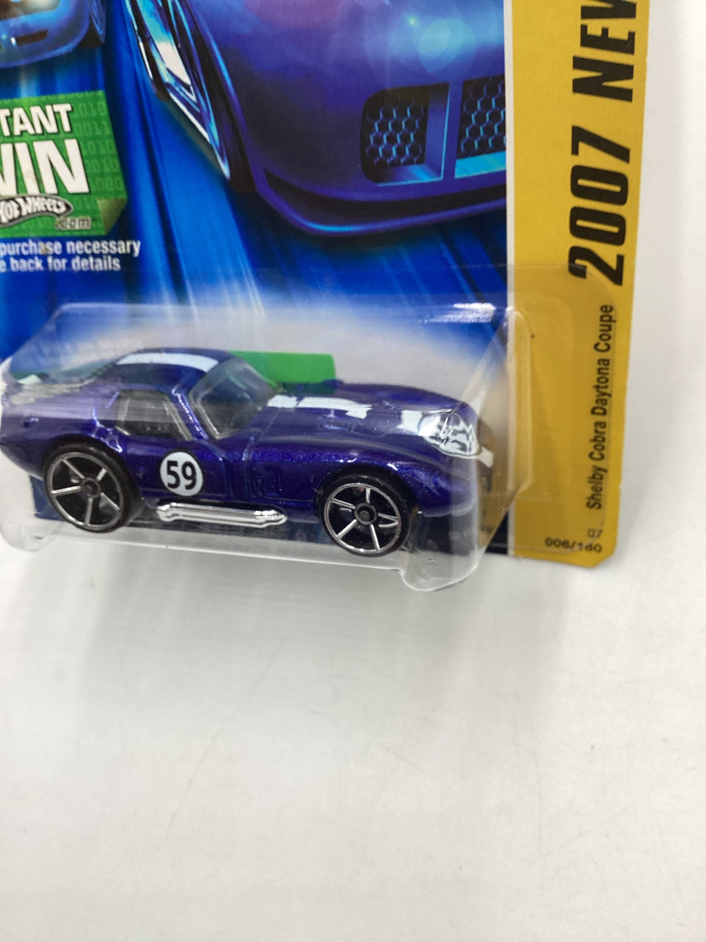 2007 Hot wheels New Models #006 Shelby Cobra Daytona Coupe Blue 29D