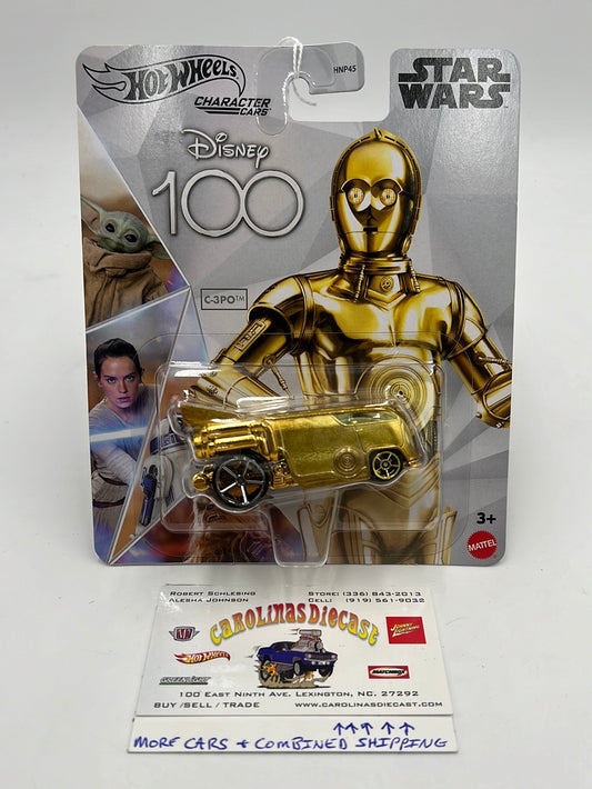 Hot Wheels 2024 Character Cars Disney 100 Star Wars C-3PO 114A