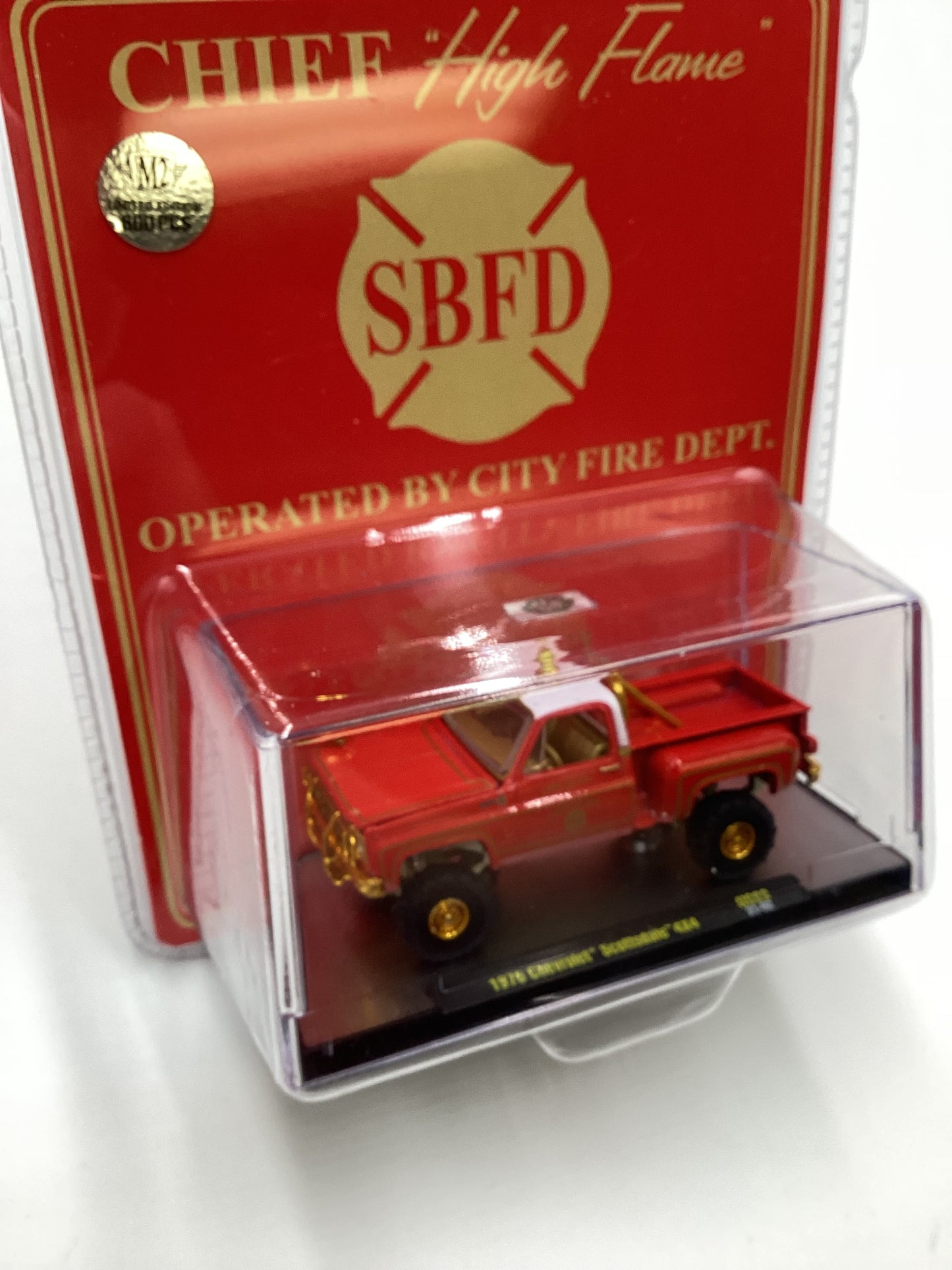 M2 MACHINES SBFD 1976 Chevrolet Scottsdale 4x4 Red CHASE HS23