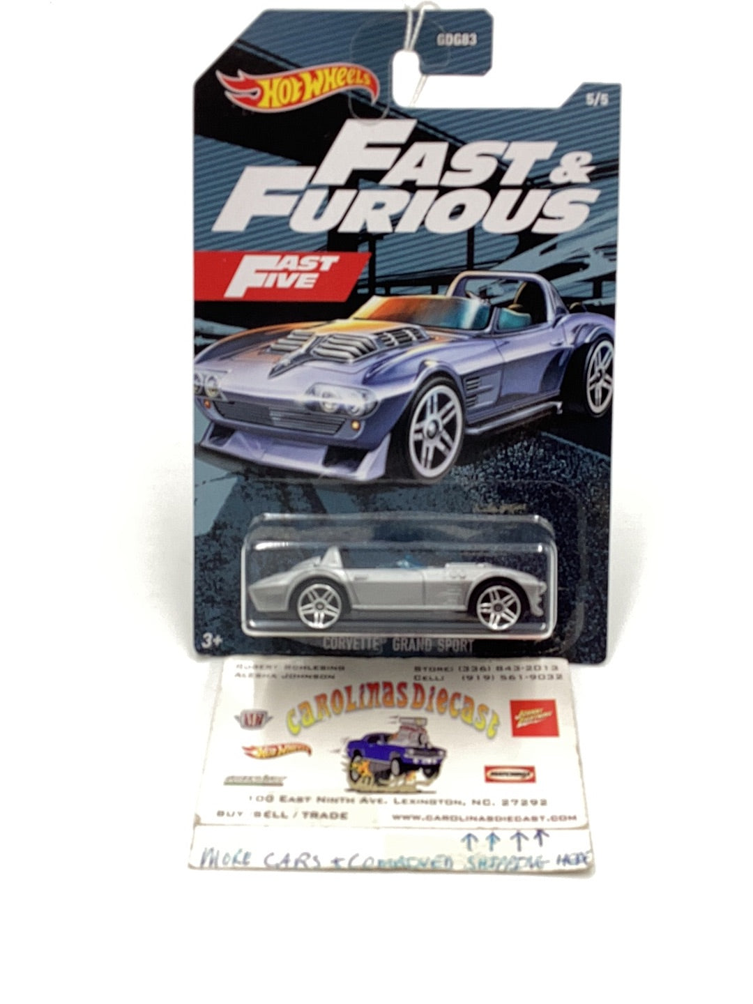 Hot wheels fast and furious Corvette grand sport fast five 71F