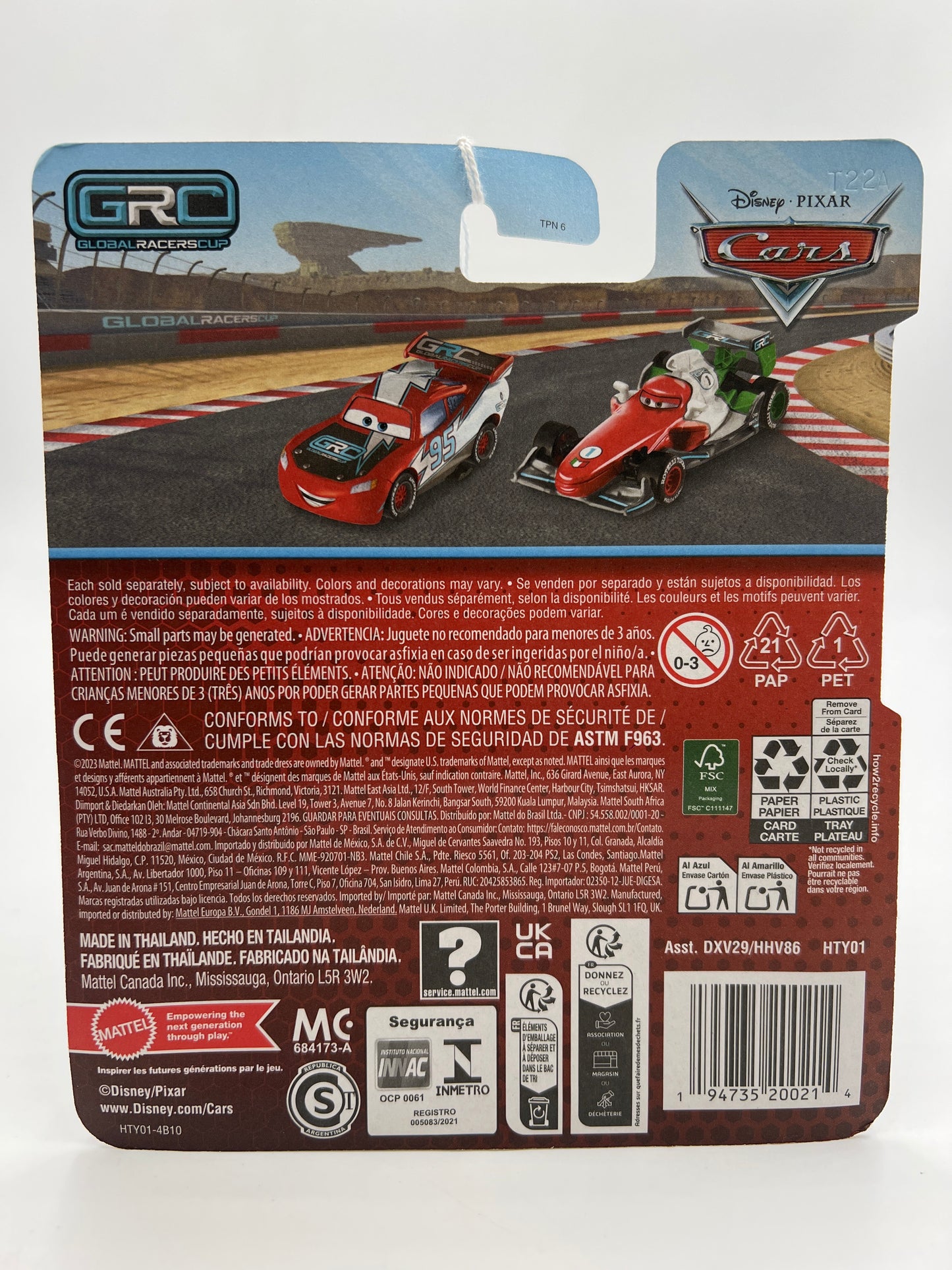 2024 Disney Pixar Cars GRC #1 Francesco Bernoulli Red 142C