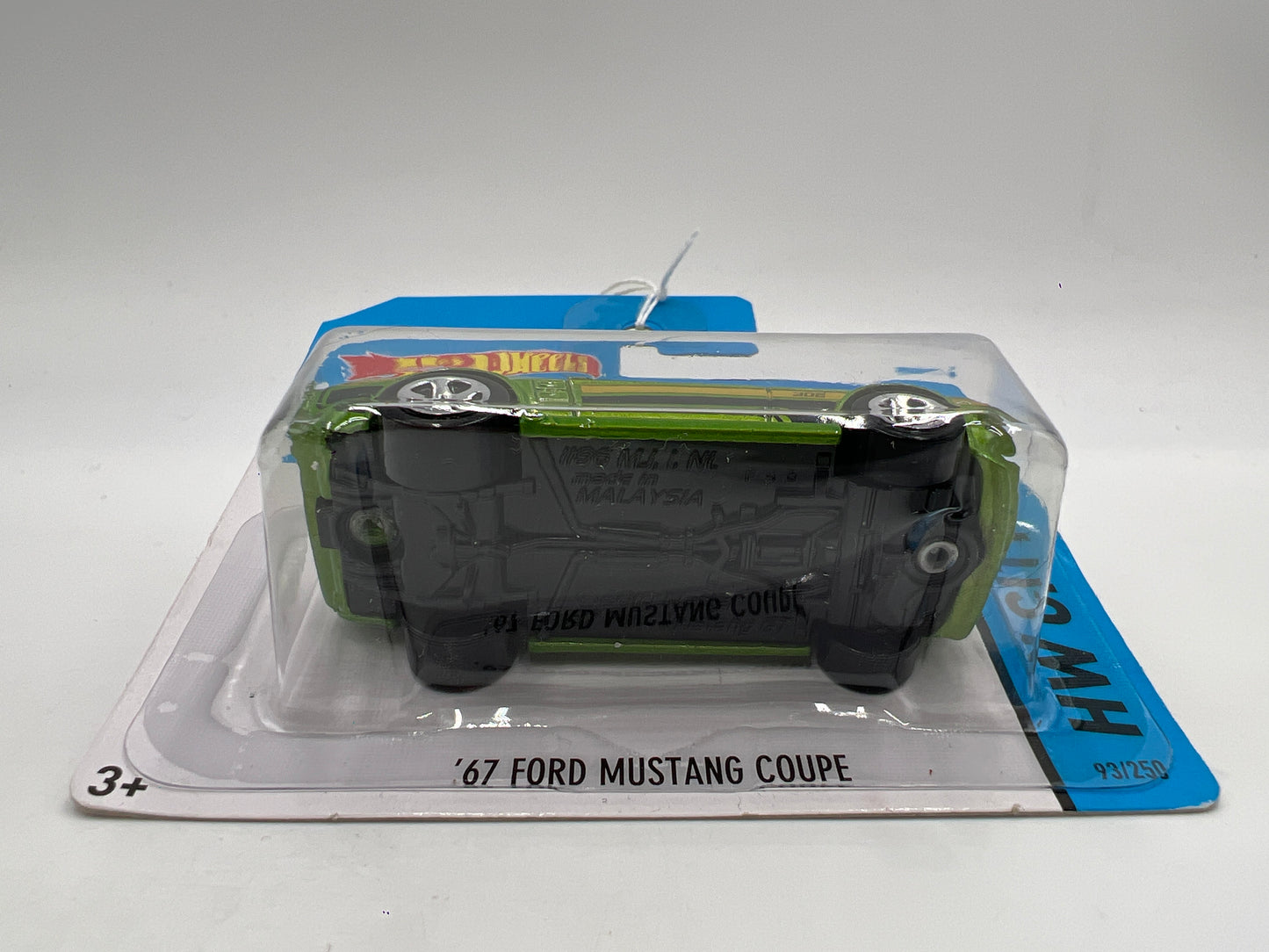 2014 Hot Wheels Short Card HW City #93 67 Ford Mustang Coupe Green