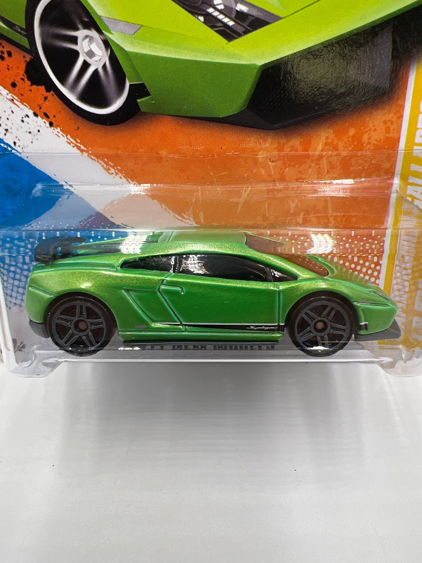 2011 Hot Wheels New Models #9 Lamborghini Gallardo LP 570-4 SuperLeggera Green 101A