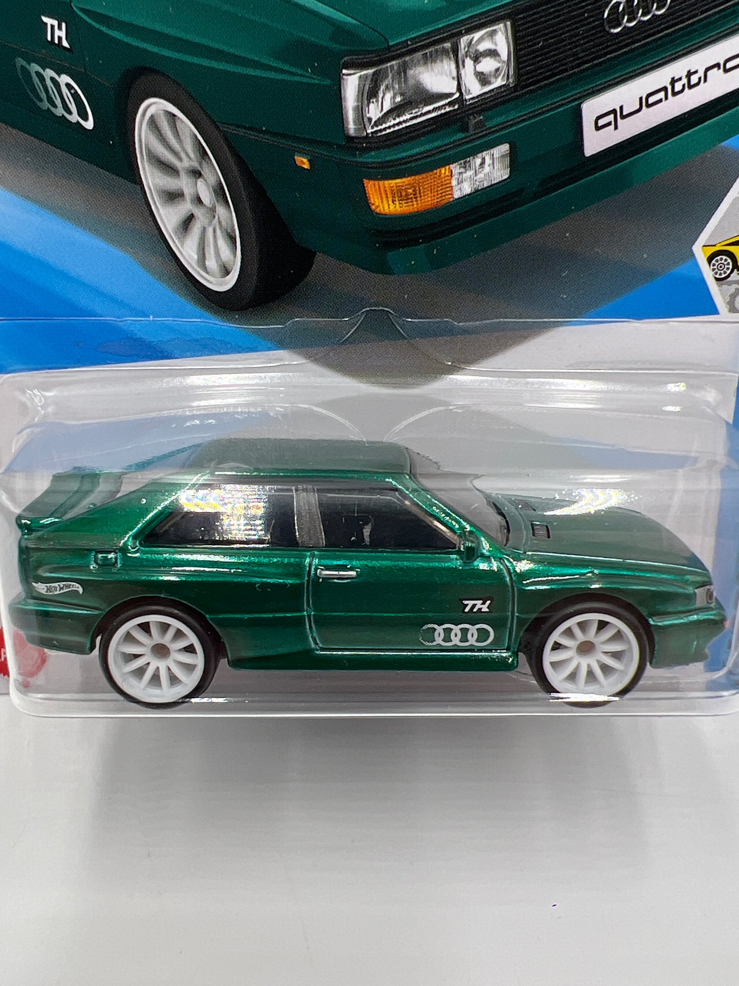 2025 Hot Wheels Factory Sealed Super Treasure Hunt #16 87 Audi Quattro Green W/Protector