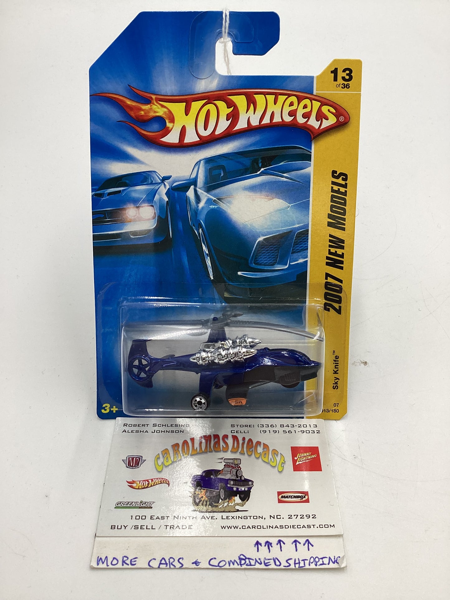 2007 Hot Wheels New Models #13 Sky Knife Blue