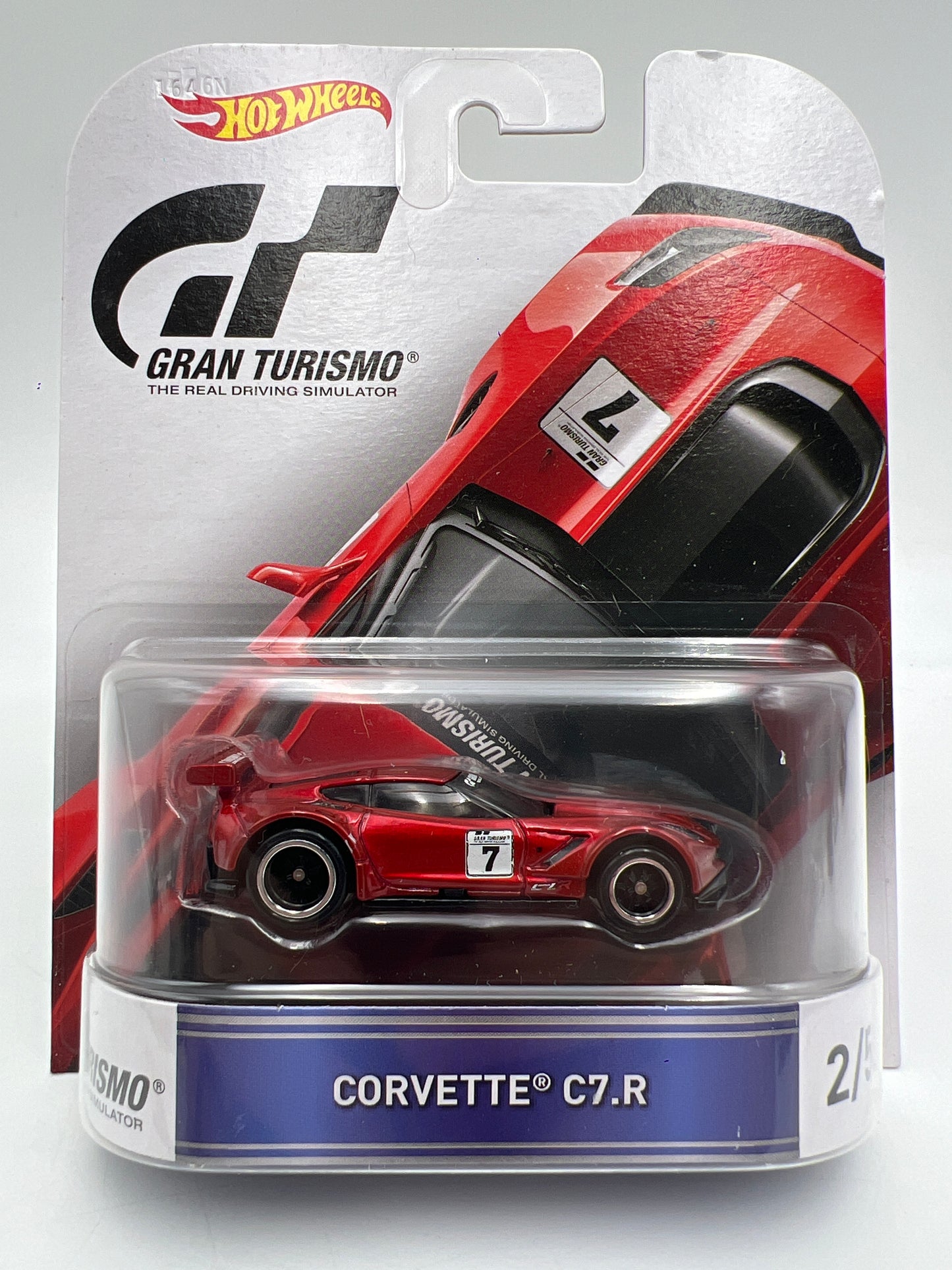 Hot Wheels Retro Entertainment Gran Turismo #2 Corvette C7.R Red