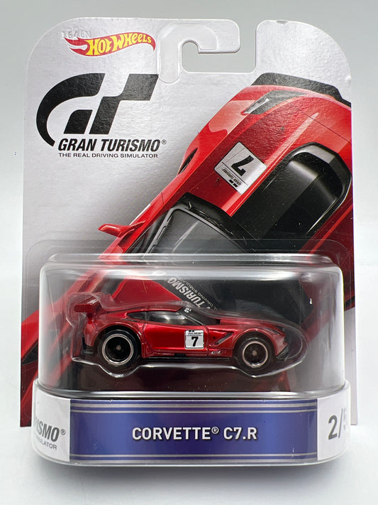 Hot Wheels Retro Entertainment Gran Turismo #2 Corvette C7.R Red
