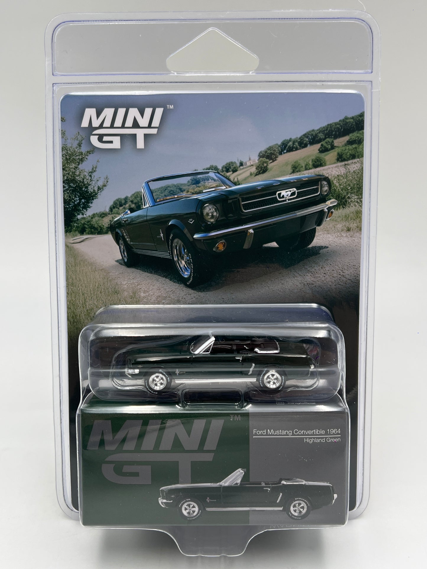 Mini GT #1166 Ford Mustang Convertible 1964 Green