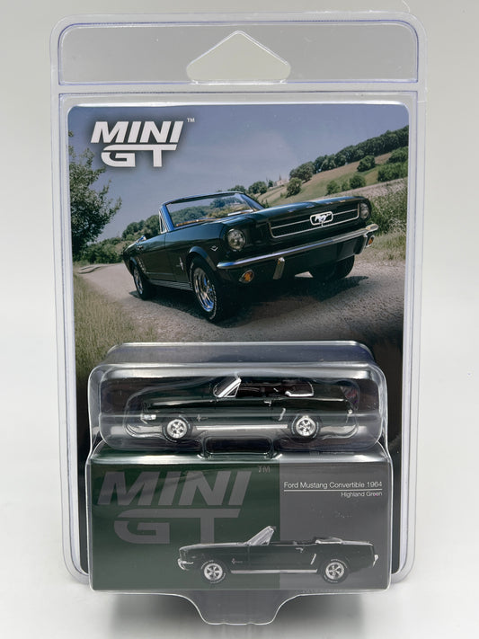 Mini GT #1166 Ford Mustang Convertible 1964 Green