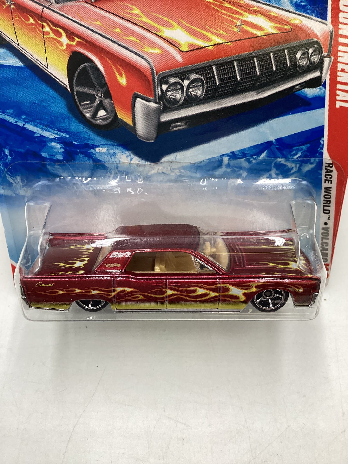 2010 Hot Wheels #209 Red 64 Lincoln Continental 45B
