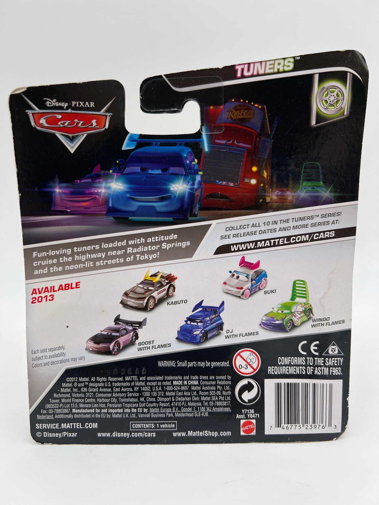 Disney Pixar Cars Tuners Kabuto 138B