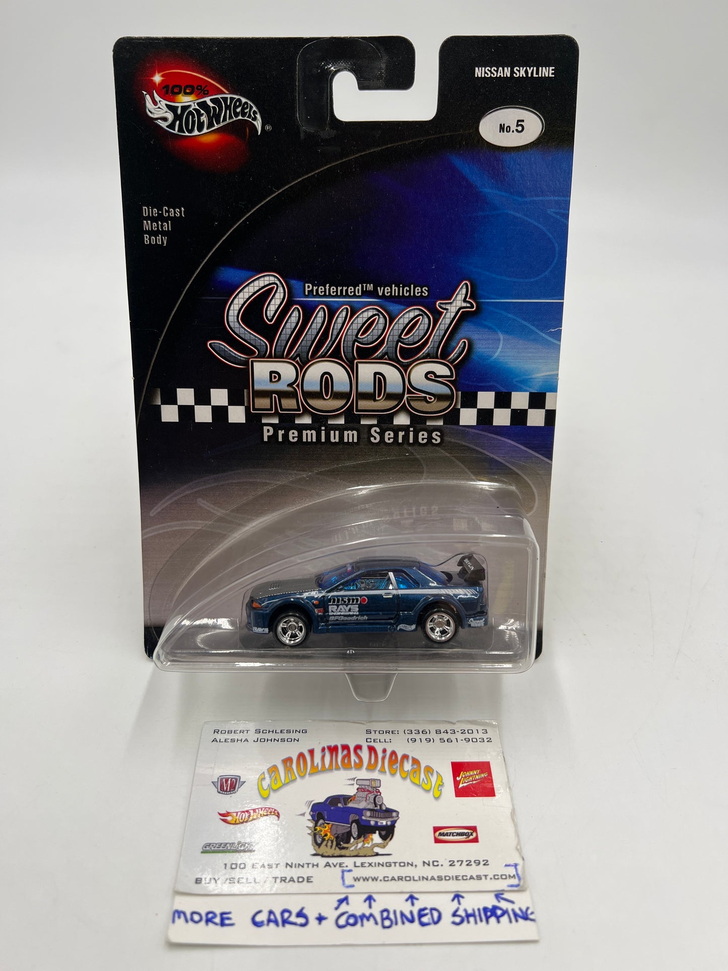 Hot Wheels 100% Sweet Rods Premium Series #5 Nissan Skyline Blue VHTF