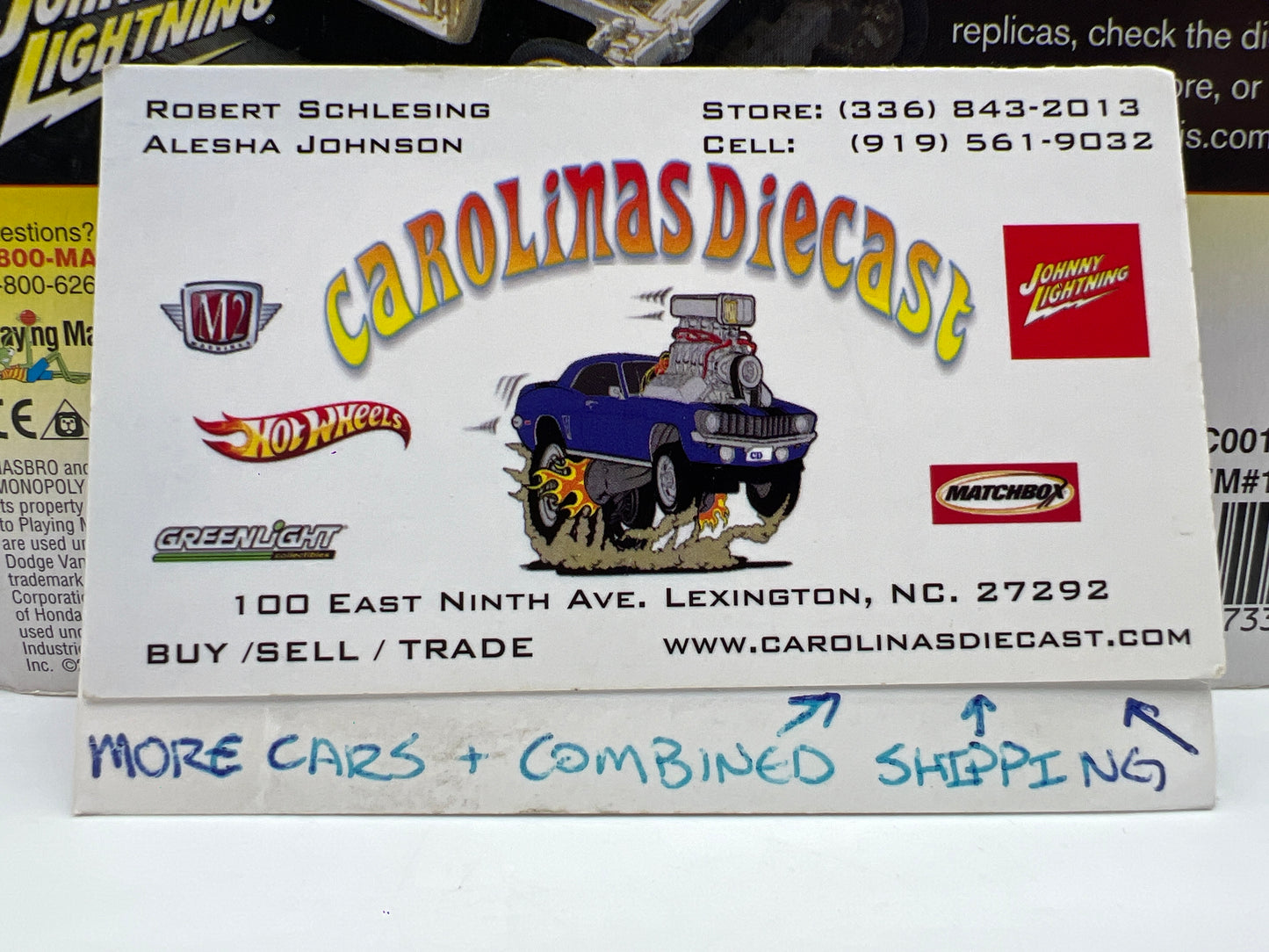 Johnny Lightning Monopoly 1998 Chevy Camaro Purple Card Not Perfect 188E
