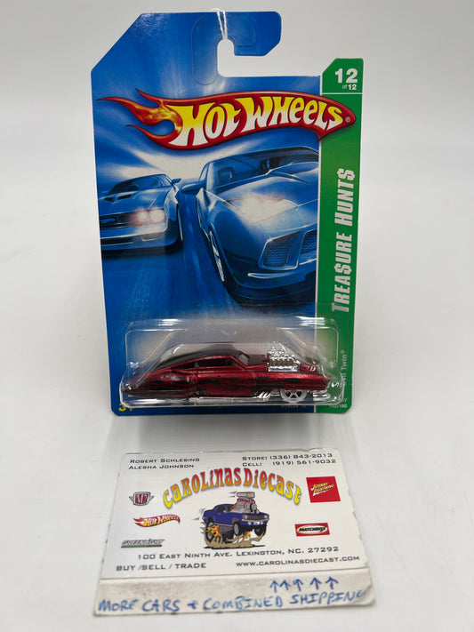 2007 Hot Wheels Super Treasure Hunt #132 Evil Twin Red *Minor Flaking*