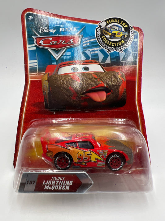 Disney Pixar Cars Target Exclusive Final Lap Collection #107 Muddy Lightning McQueen