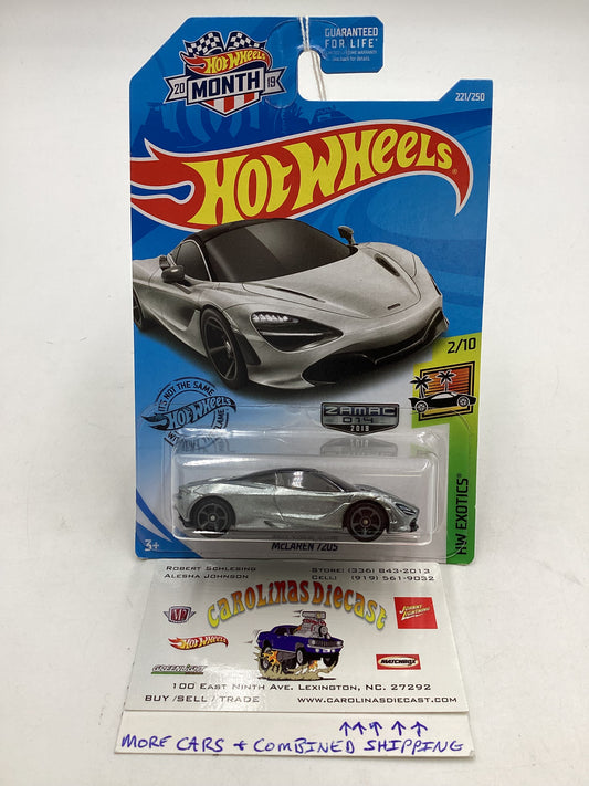 2019 Hot wheels#221  McLaren 720S Zamac #14 147G