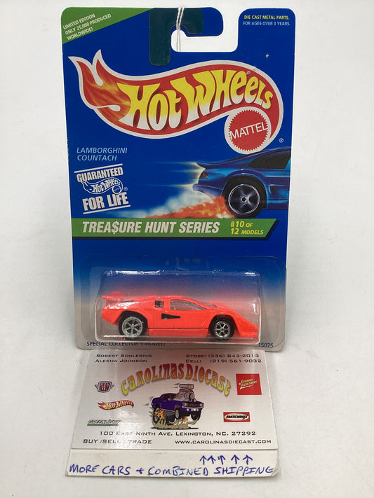 1996 Hot Wheels Treasure Hunt 10/12 Lamborghini Countach #429 274E