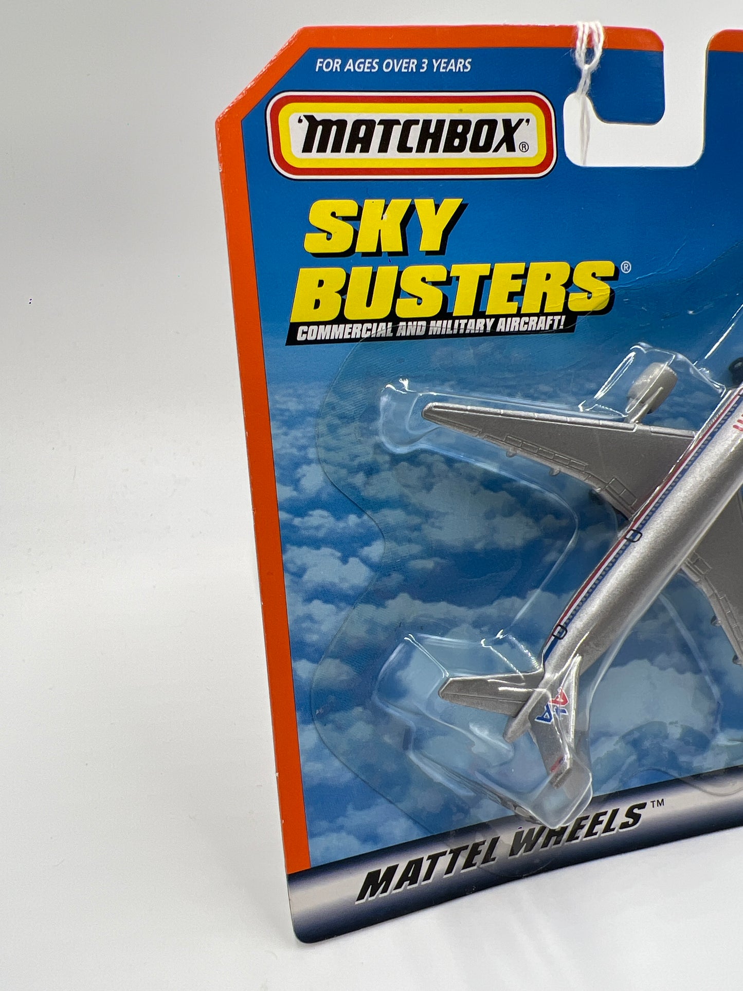 Matchbox Sky Busters Commercial American Airlines Boeing 767 Silver VV3