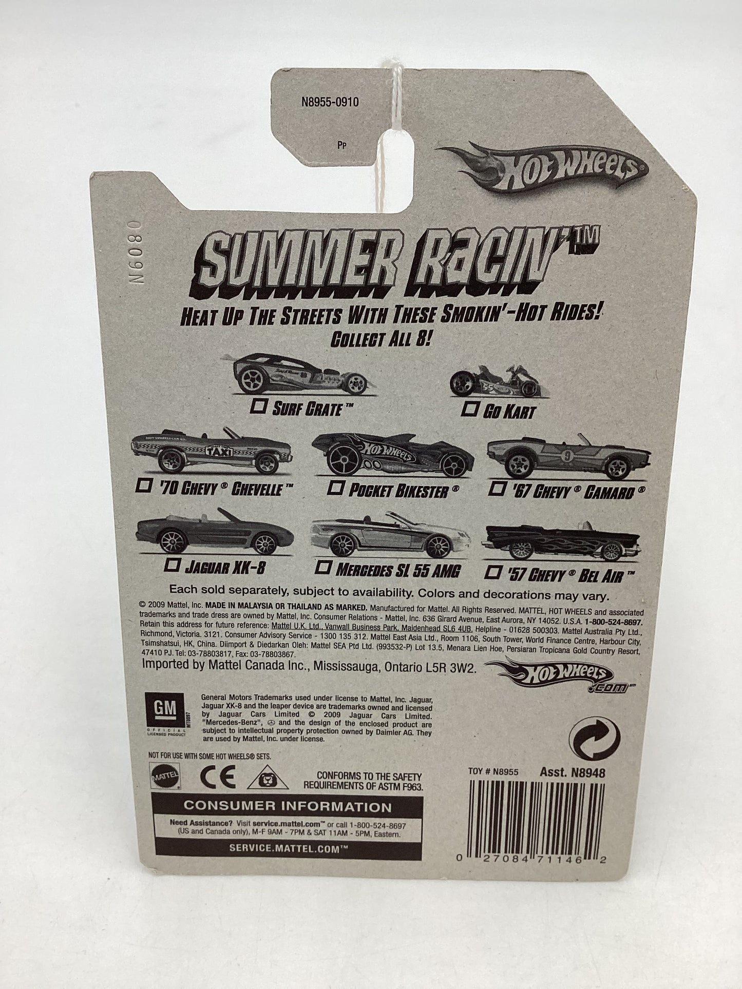 2009 Hot wheels Summer racing Go Kart 158D