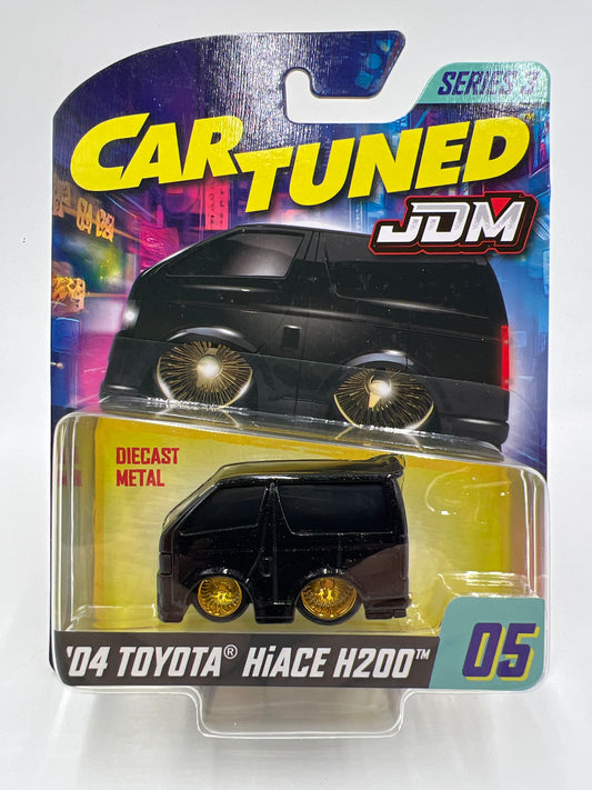 2025 MGA Car Tuned JDM Series 3 #5 04 Toyota HiAce H200 Black