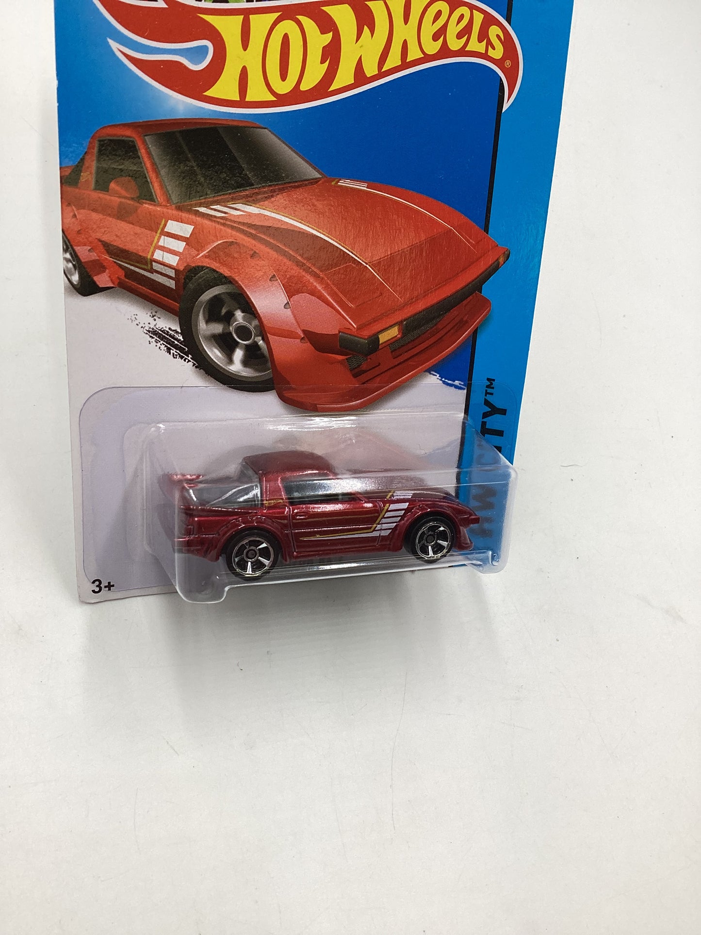 2014 Hot Wheels HW City #21 Mazda RX-7 Red 86E